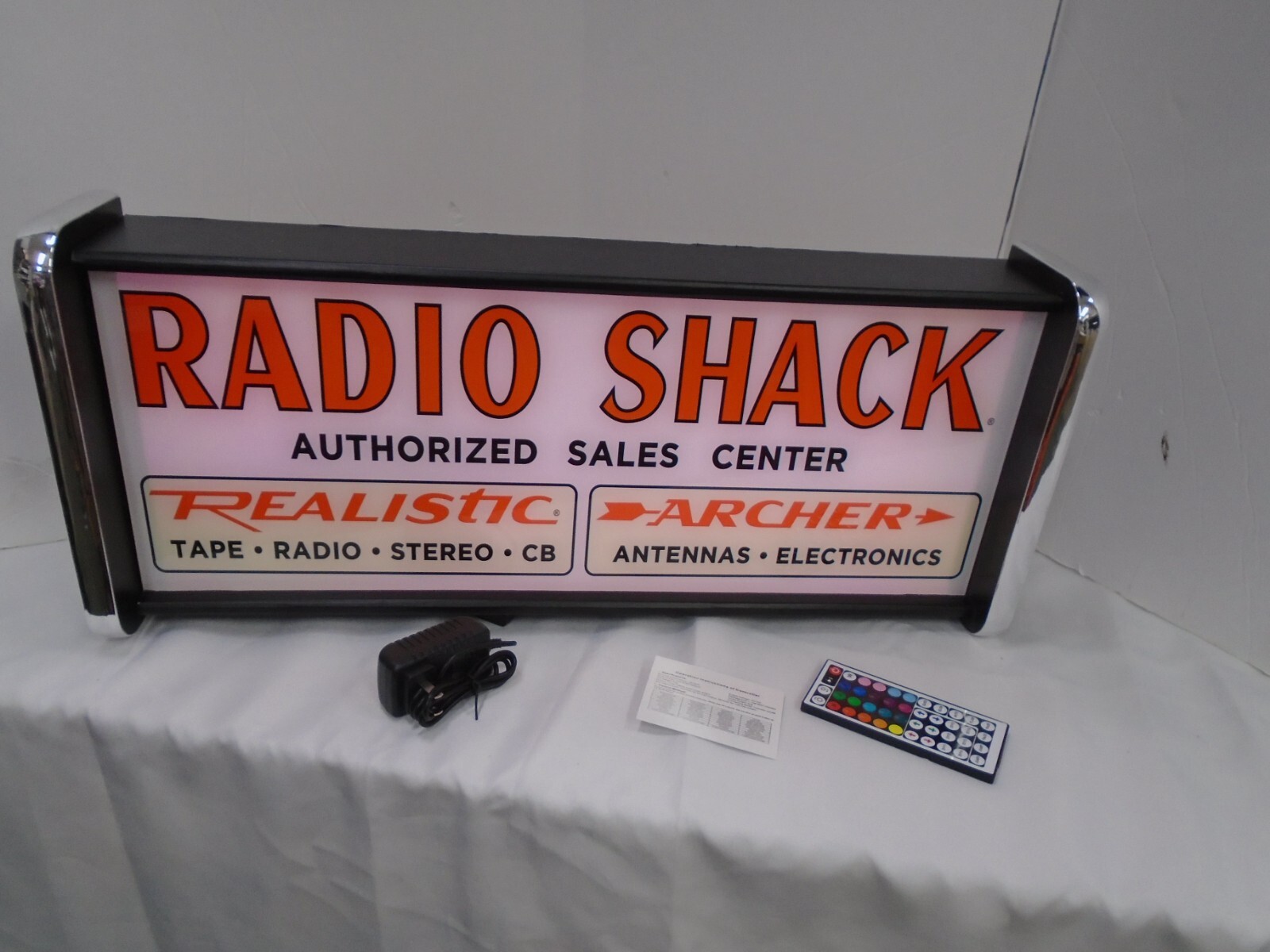 Radio Shack LED Display lighted sign lightbox Wall Hanging Light Radio Shack LED Display lighted sign lightbox Wall Hanging Light