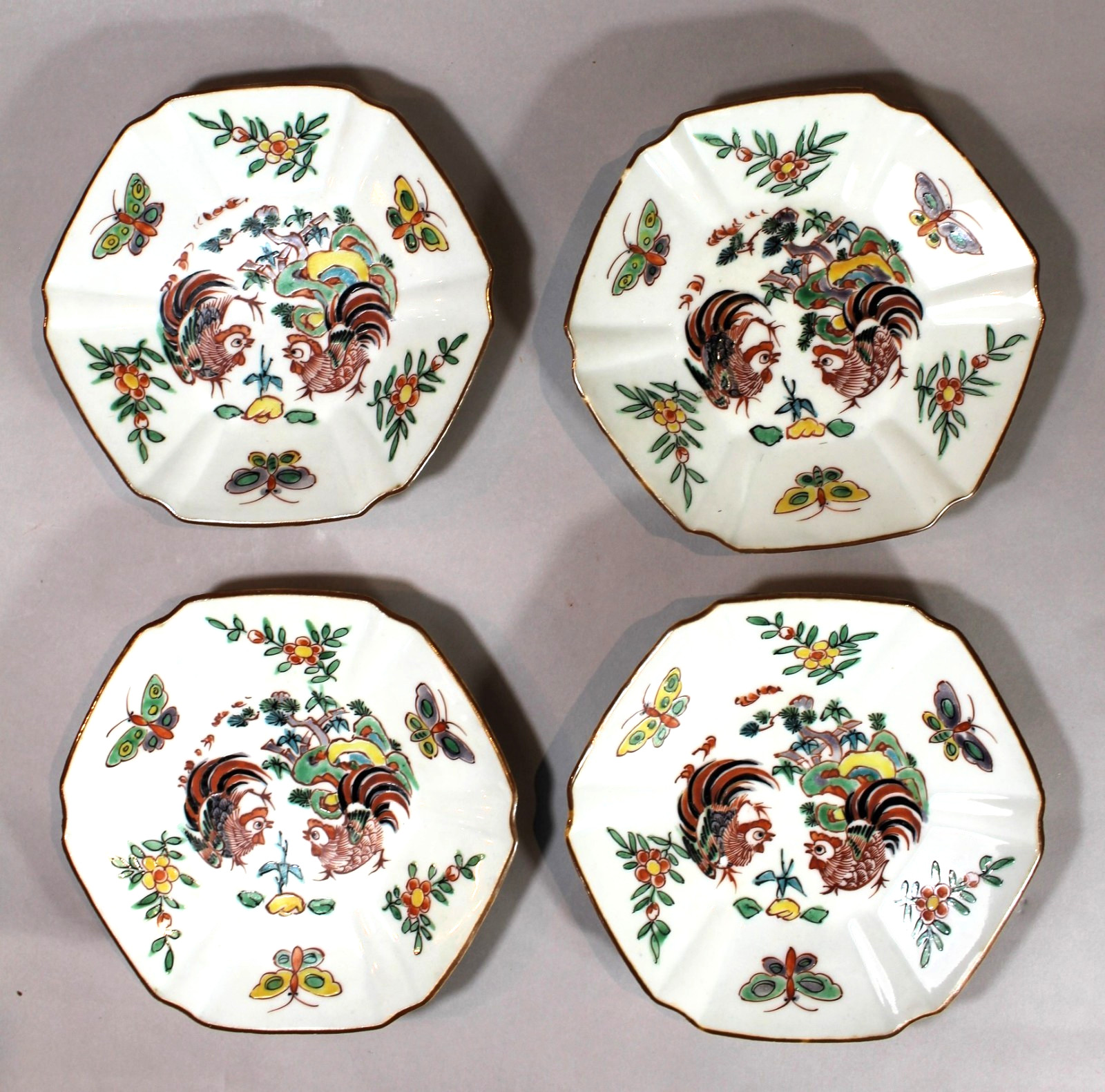 Set 8 Japanerse Kutani 5.5\