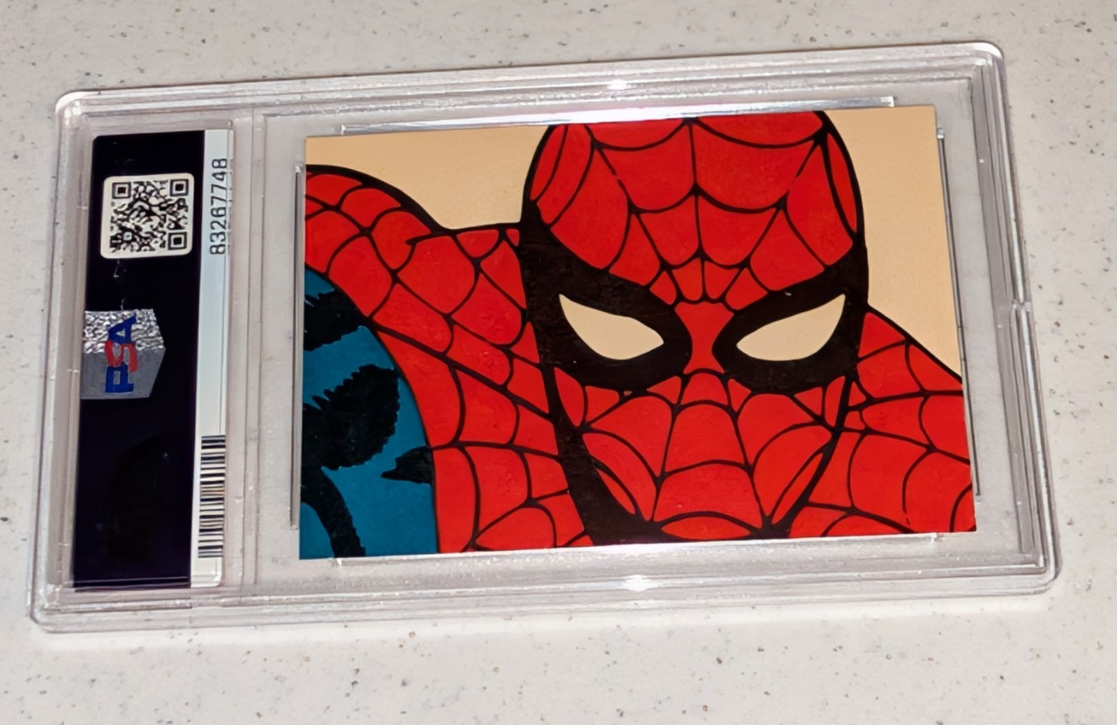 1966 Marvel Donruss Captain America #6 PSA 6 1st Spider-Man Back/Puzzle Piece RC