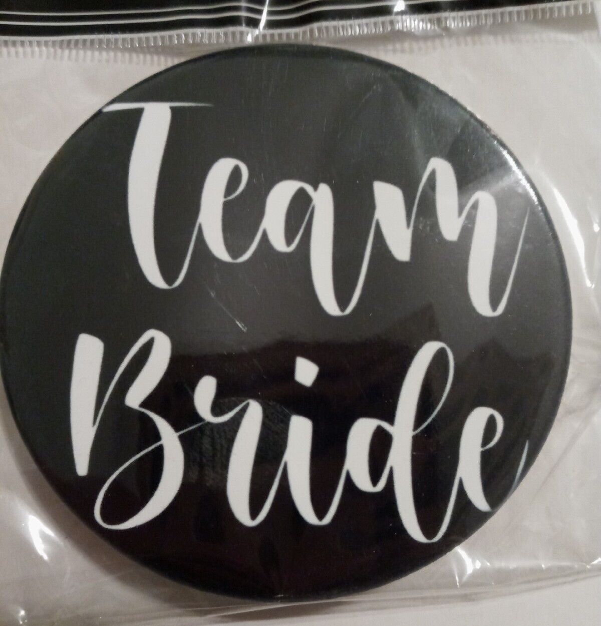Team Bride Black Magnet