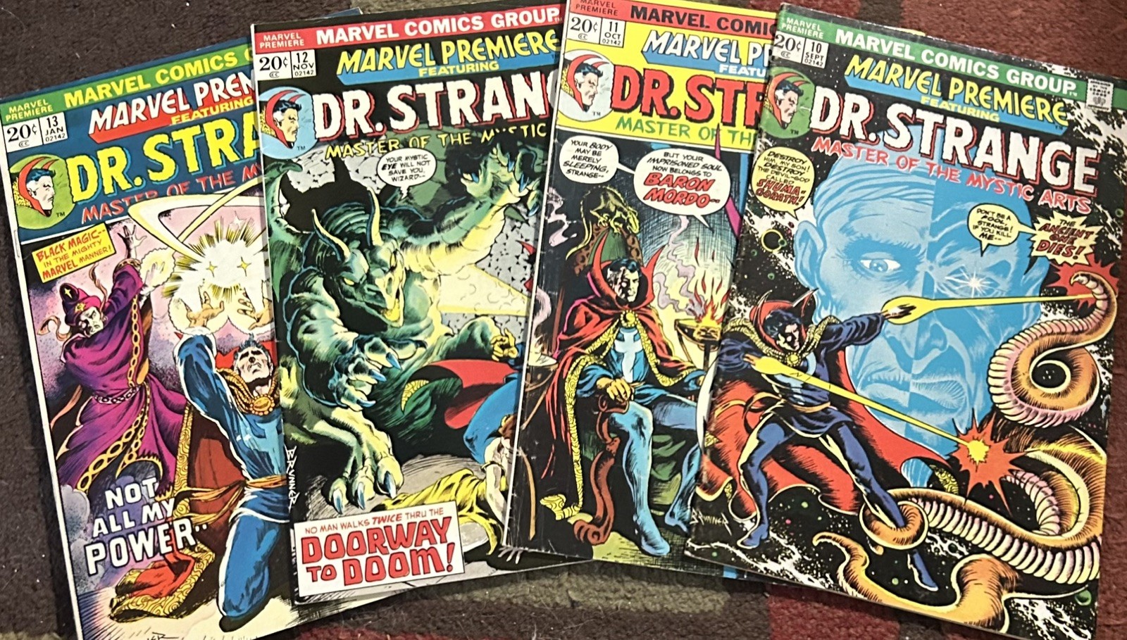 Marvel Premiere 10 11 12 13 Mid-Grade Steve Englehart/Frank Brunner, Ditko