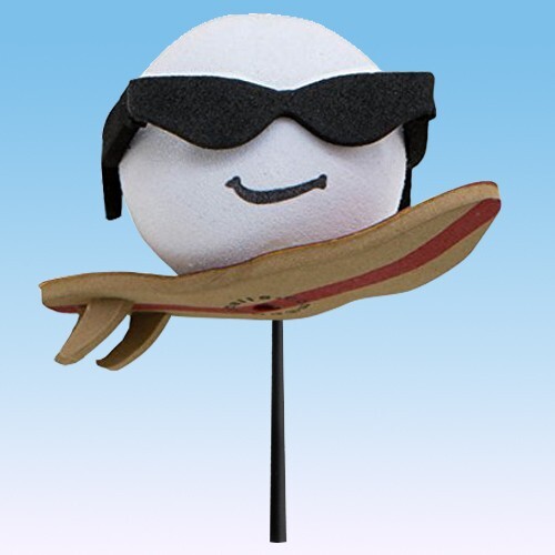 Retro 2000s - CoolBalls Cool Surfer Surfing Antenna Topper Car Accessory (New) Retro 2000s - CoolBalls Cool Surfer Surfing Antenna Topper Car Accessory (New)