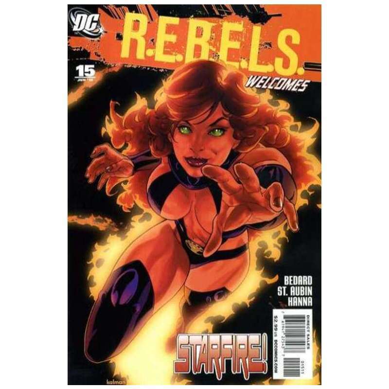 R.E.B.E.L.S. (2009 series) #15 in Near Mint condition. DC comics [w.
