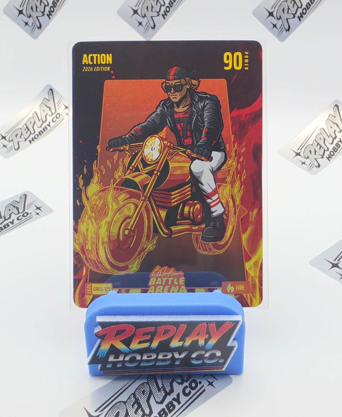 2026 Bo Jackson Battle Arena Jackson Holliday Action GRILL-129 Fire Battlefoil 2026 Bo Jackson Battle Arena Jackson Holliday Action GRILL-129 Fire Battlefoil