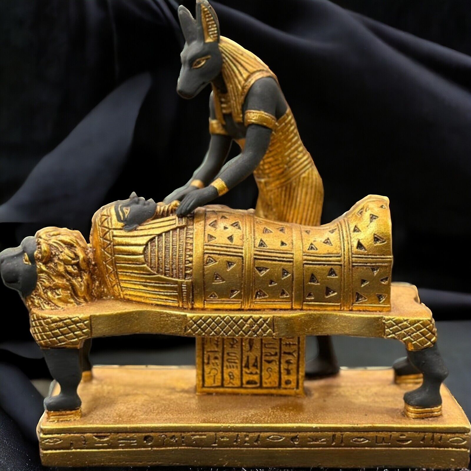 Anubis God Statue - Ancient Egyptian Deity Figurine | Finest Stone Craftsmanship