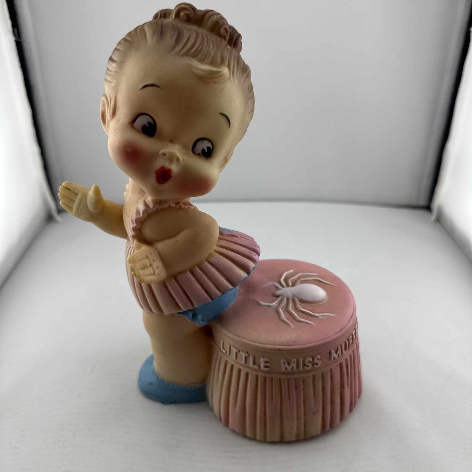 Vintage Alan Jay Little Miss Muffet Nightlight Rubber Toy Doll Cute *No Light **
