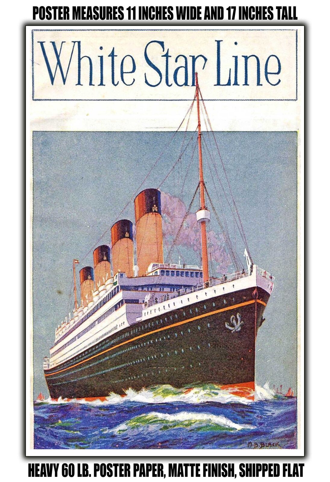 11x17 POSTER - 1926 White Star Line RMS Olympic