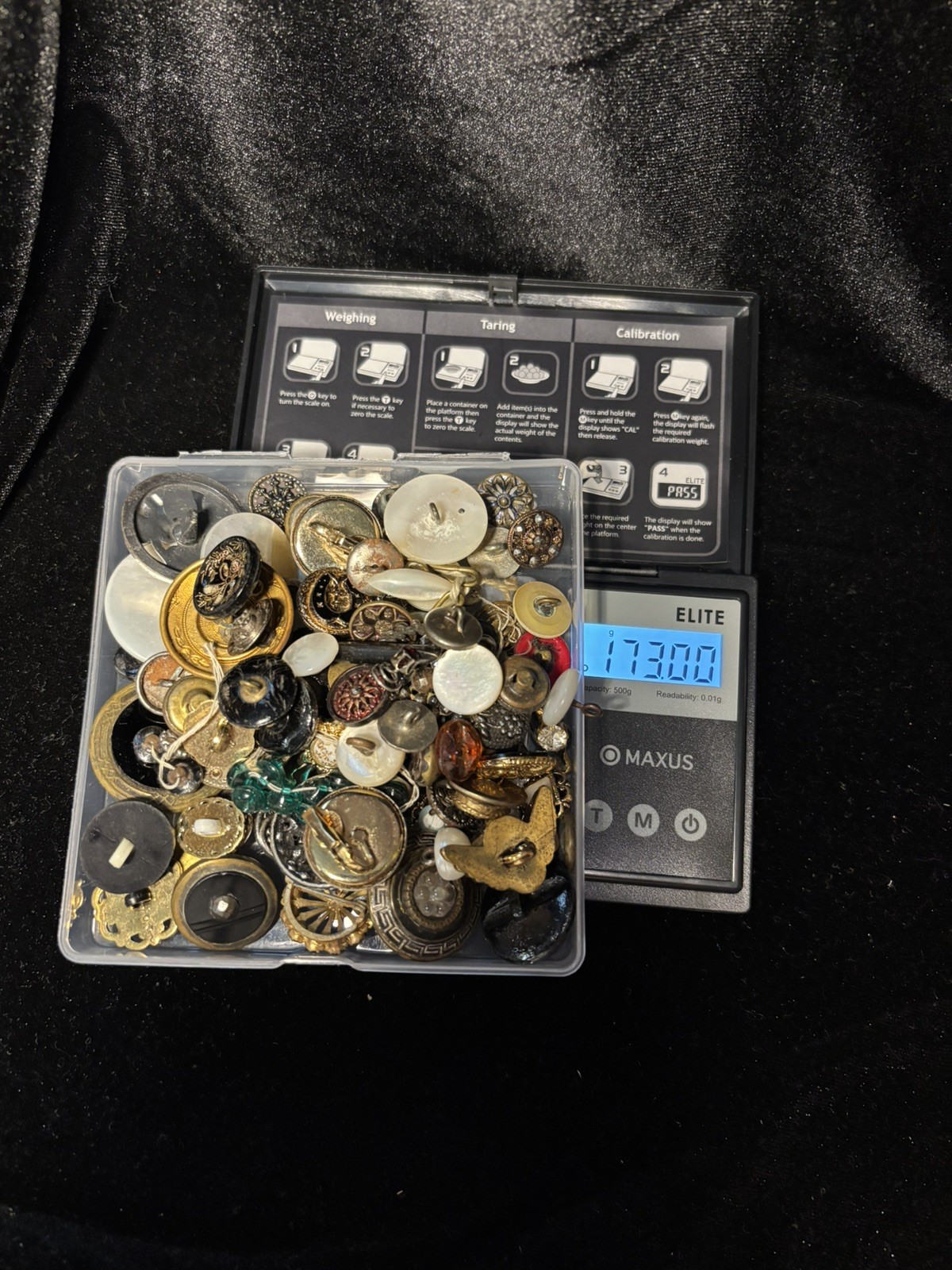 Assorted Lot of Buttons, Pins, Cufflinks - Victorian, MCM, Modern, Vintage Mix