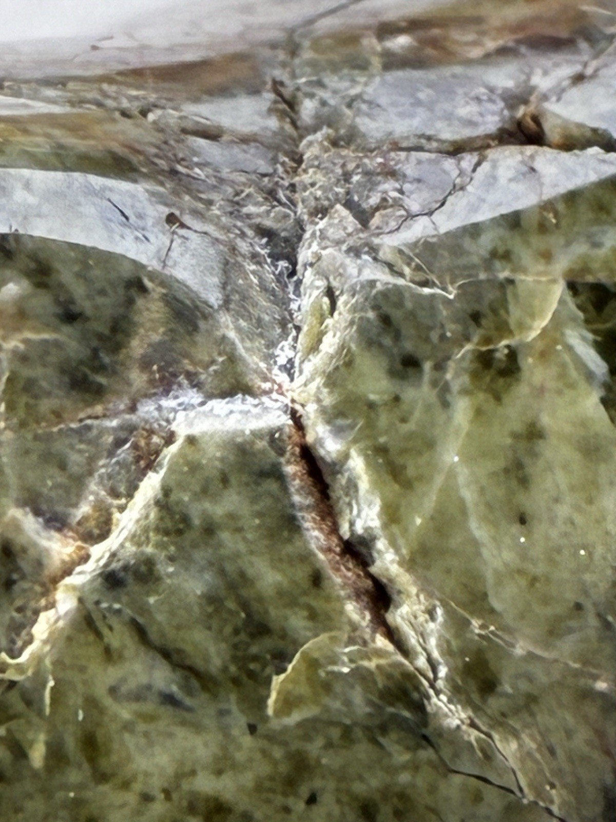 Epidote Hand Polished Large Specimen From Estate Lot