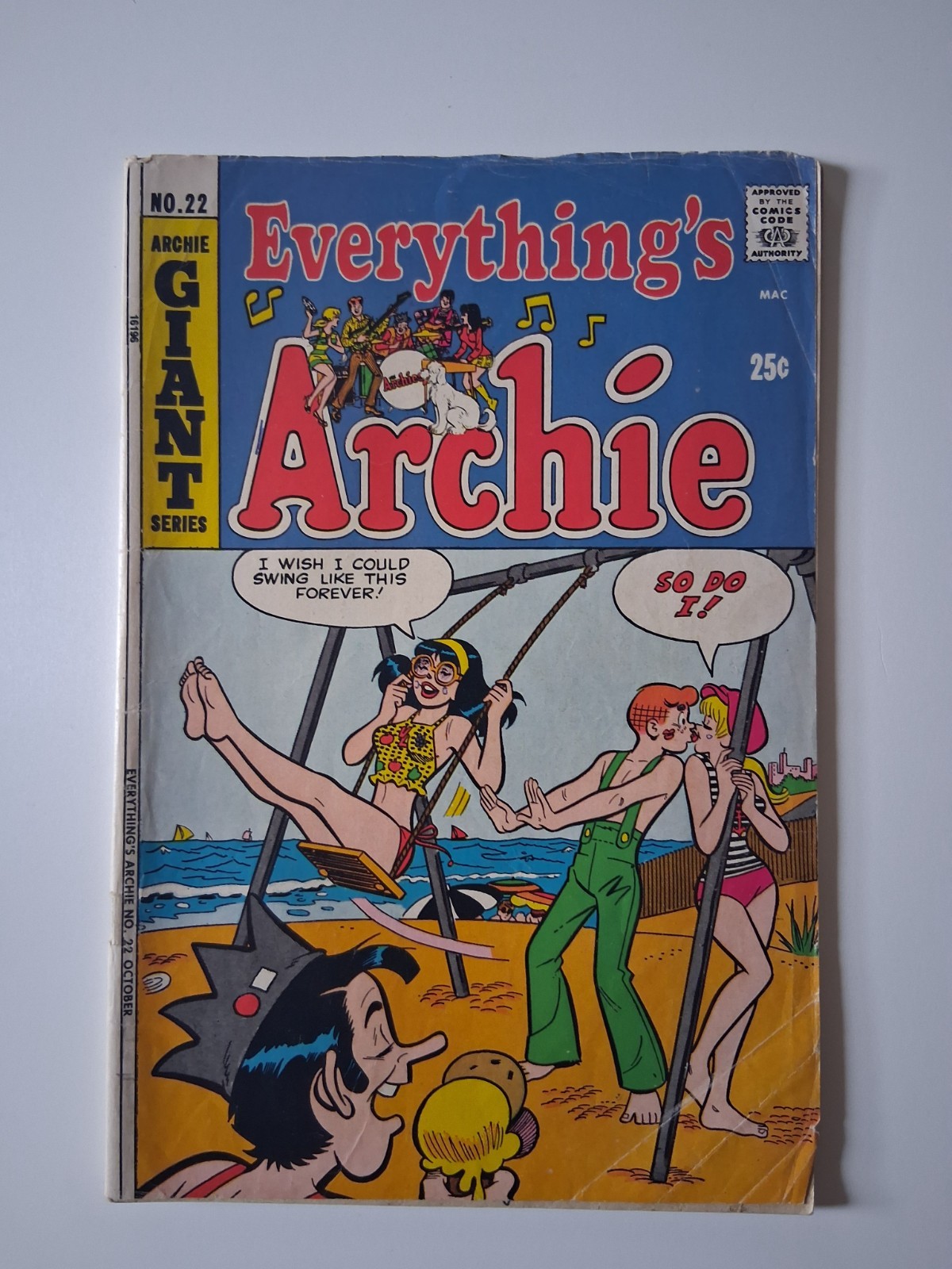 Everything\'s Archie #22 Giant 1972 Innuendo Cover low grade see pics