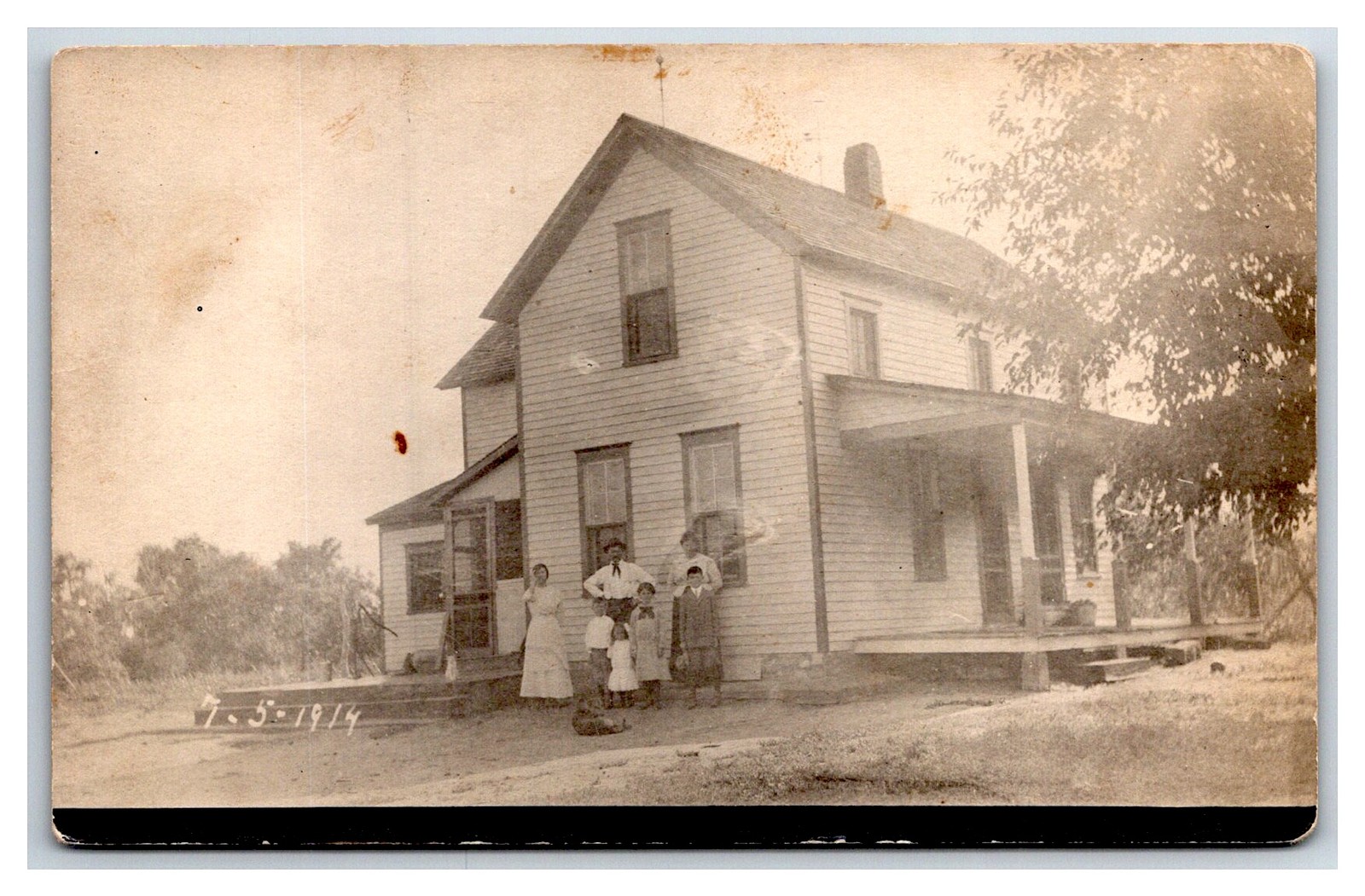 RPPC Garden Plain KS Historic Homestead Becker house  Sedgwick County by Cheney
