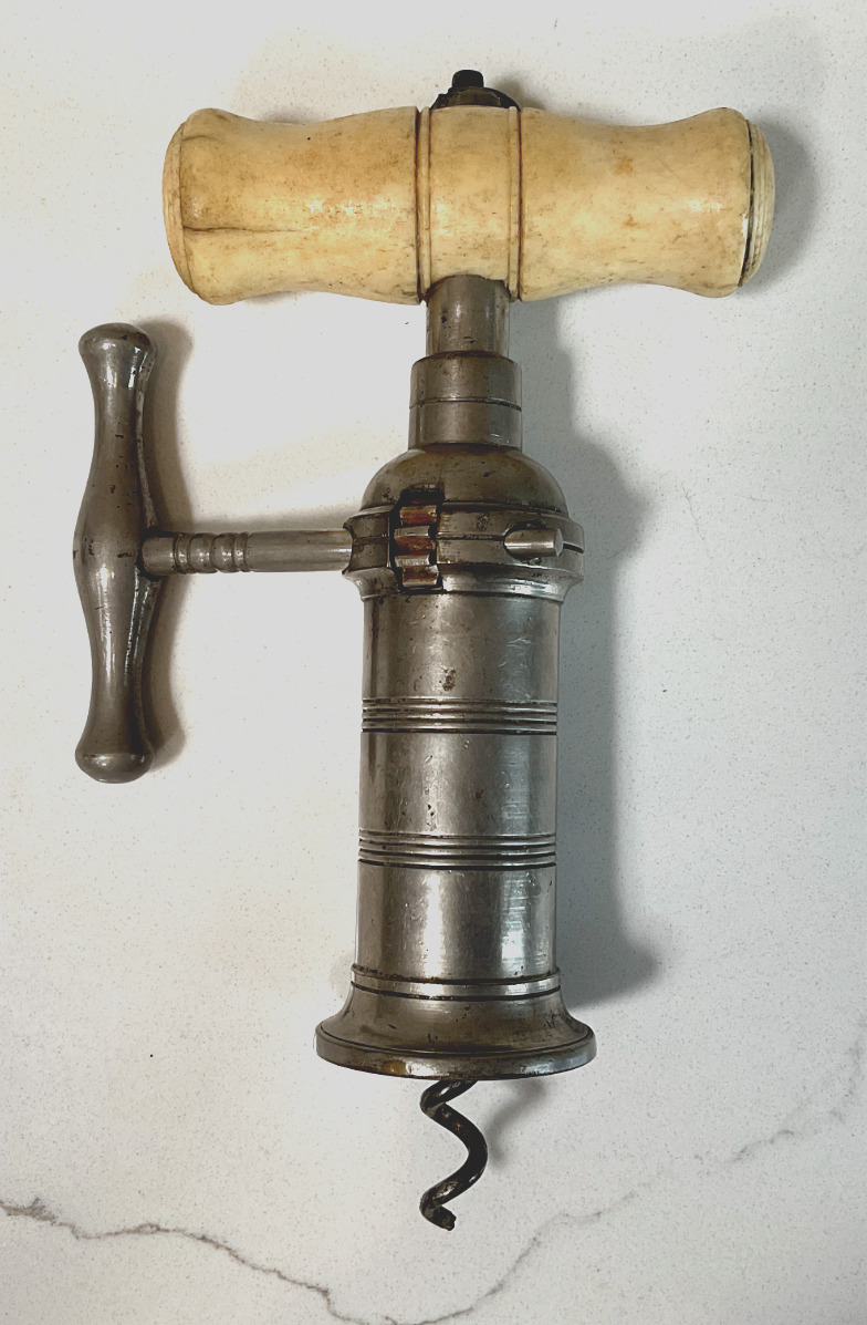 Antique English Mid 19th Century Thomason Type Corkscrew