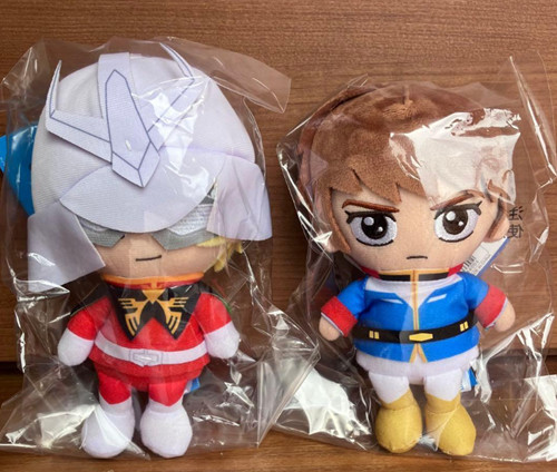 Gundam Char & Amuro Ray Plush doll Mascot set of 2 Mobile Suit Gundam