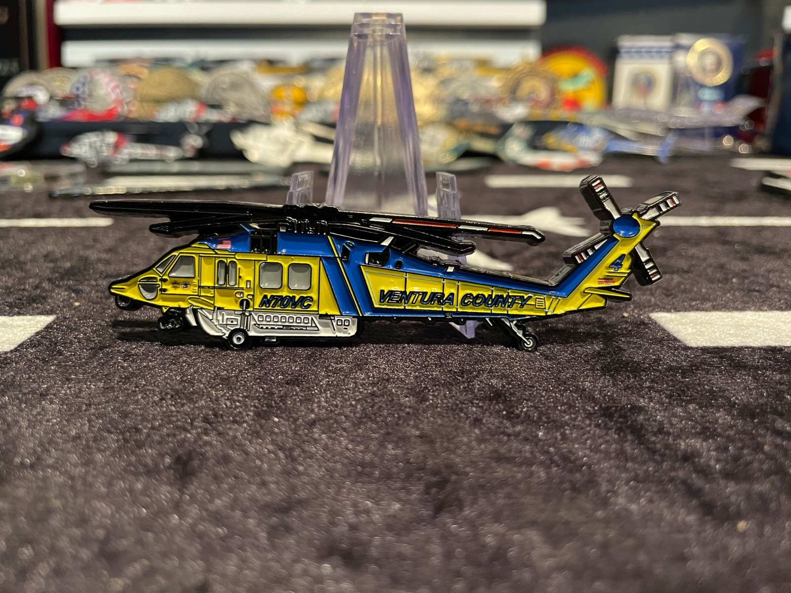 Ventura County Sheriff/ Fire Helicopter challenge coin 4 inches long