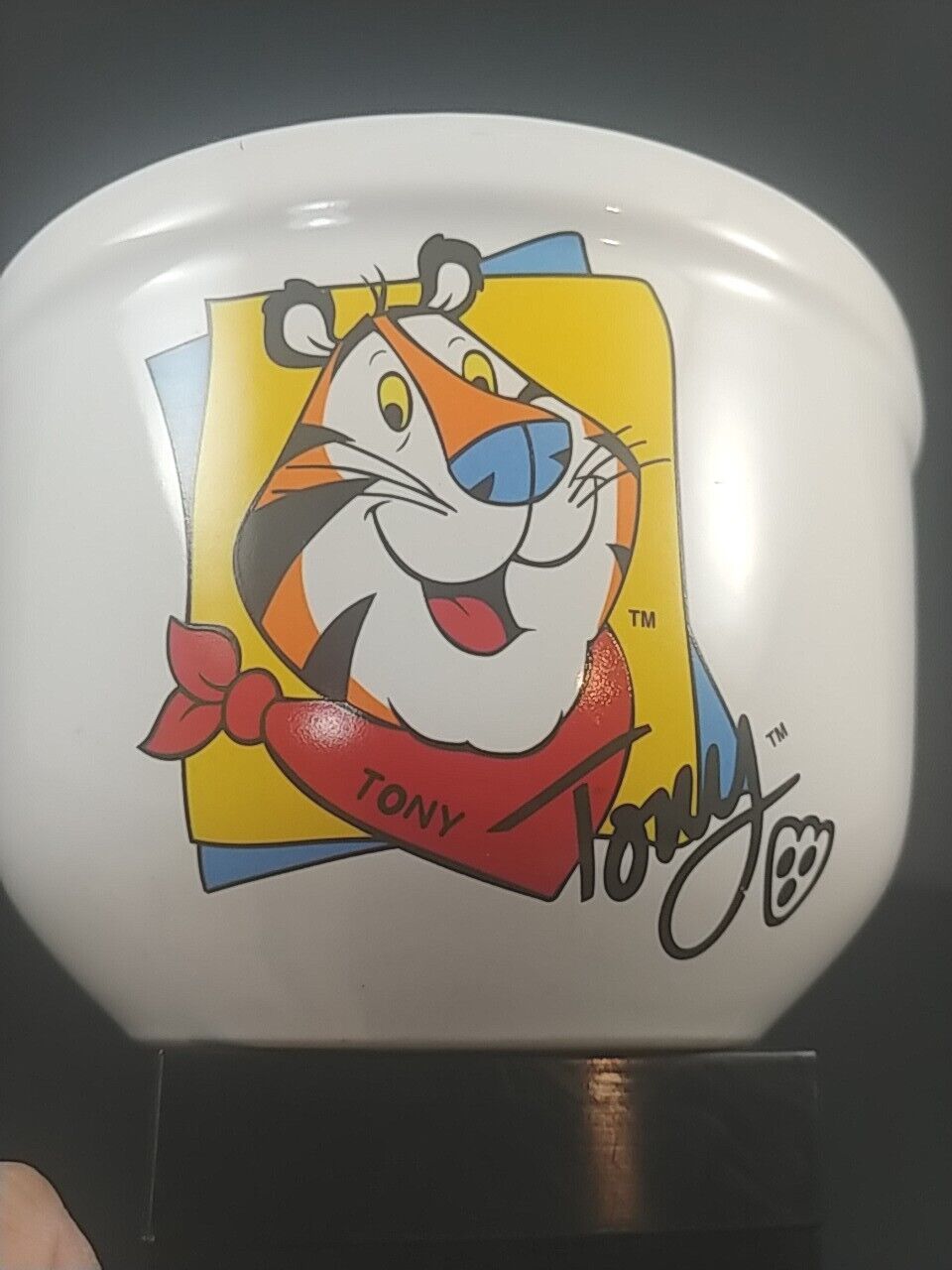 Kellogg's Tony The Tiger Frosted Flakes 2001 Ceramic Cereal Bowl 