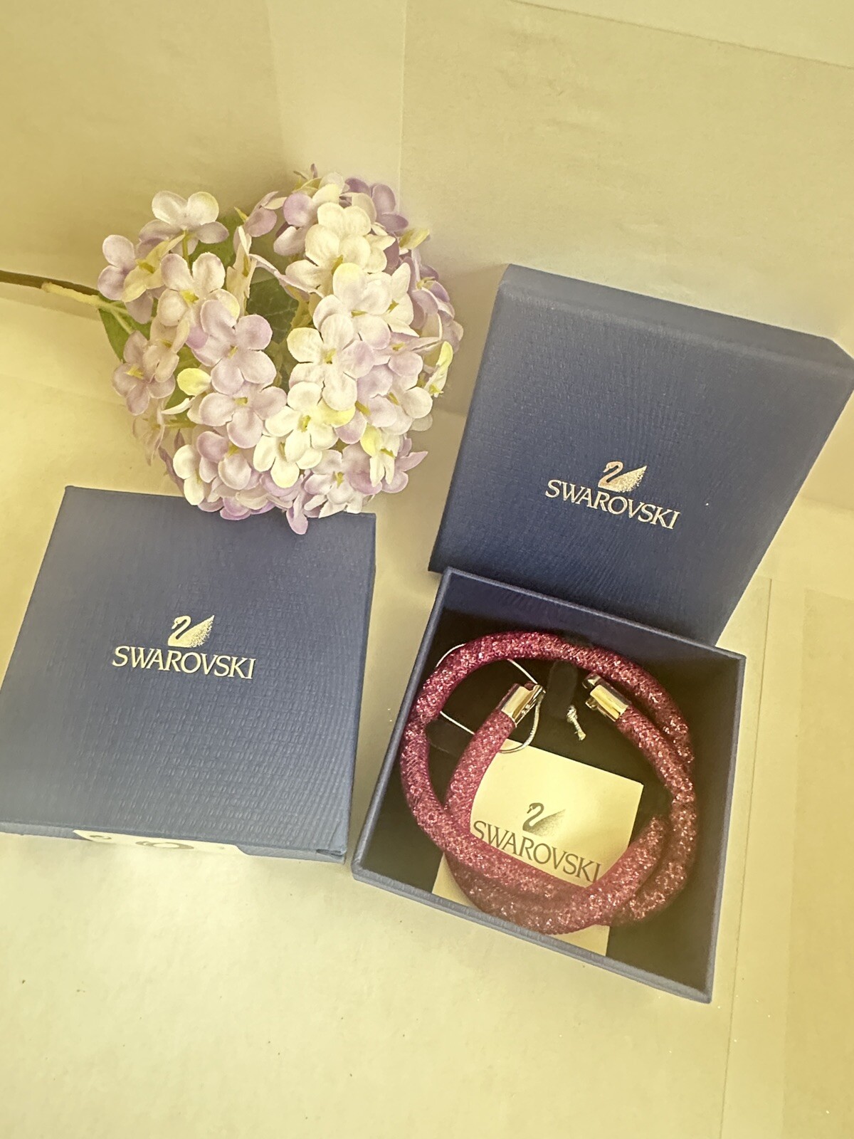 OFFICIAL SWAROVSKI 5287196 STARDUST BRACELET LAME/PDS 40CM BOX AND TAG INCLUDED