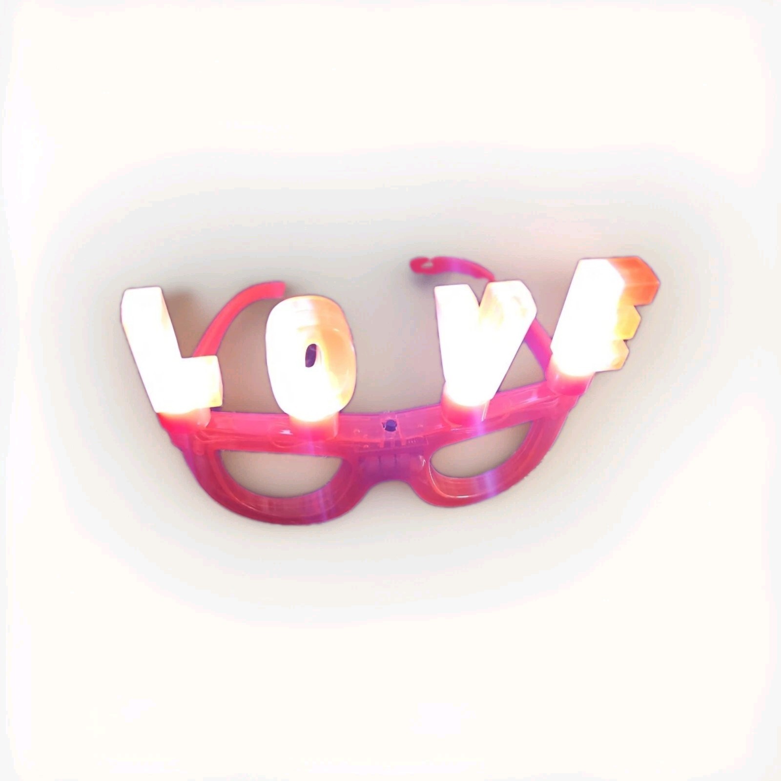 COSTUME GLASSES: ❤️ FLASHING HEARTs - RED FRAMES COSTUME GLASSES: ❤️ FLASHING HEARTs - RED FRAMES