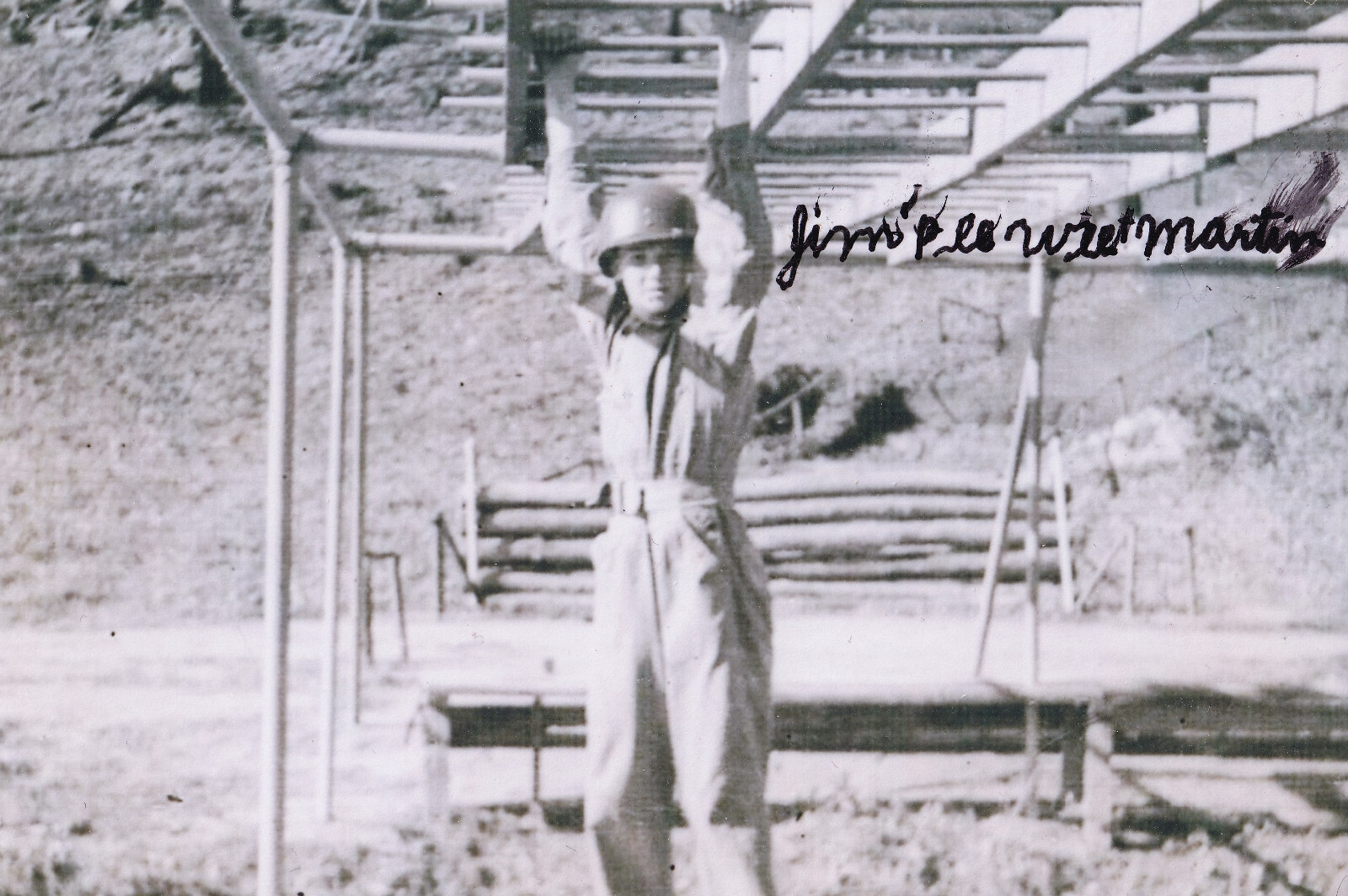 Jim \'Pee Wee\' Martin Signed Autograph 4x6 Photo WWII 101st Airborne D-Day Toccoa