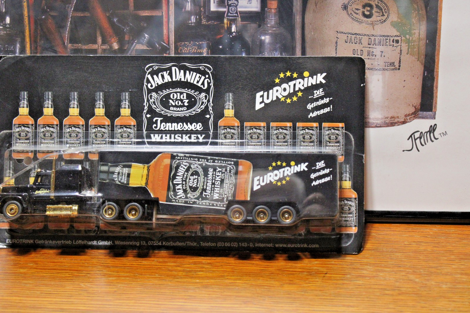 Jack Daniel's Old No. 7 German Die Cast Eurotrink Tractor Trailer, New