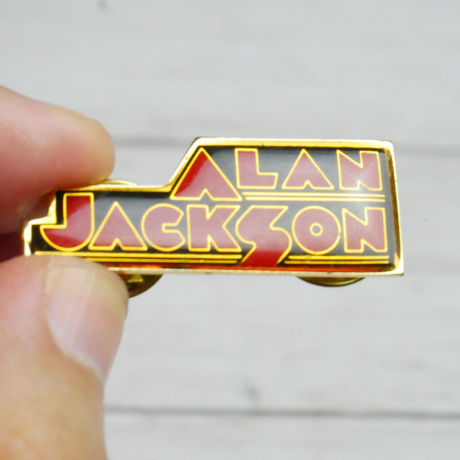 Vintage Alan Jackson Country Music Souvenir Metal Lapel Pin
