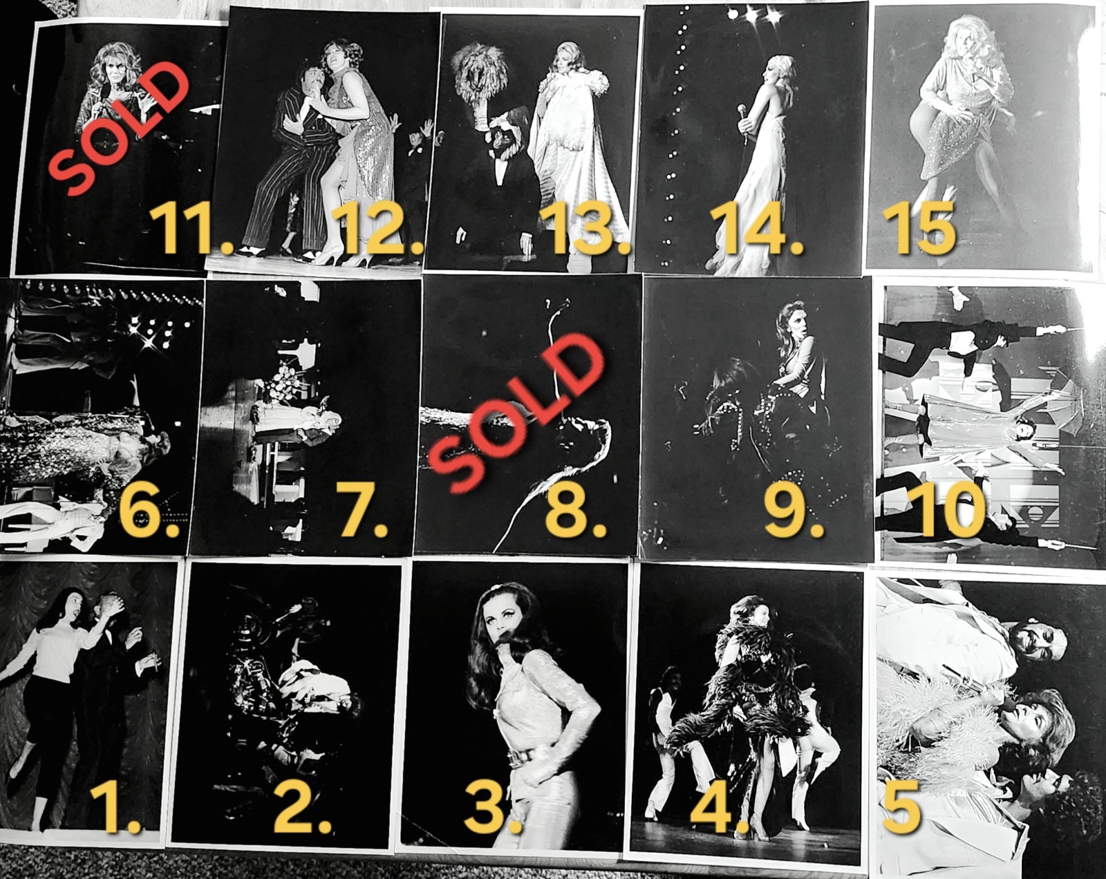 68 Original 8x10 Photographs of Ann Margaret at $9 ea. Refer to Number on photo
