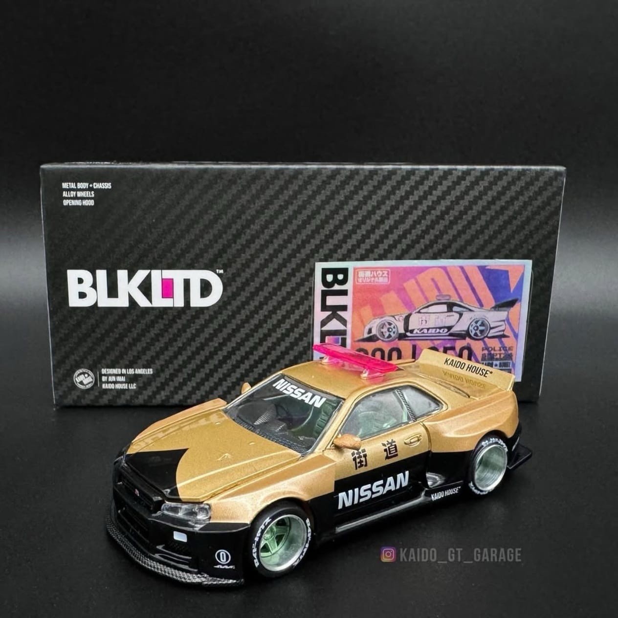 SEALED - Kaido House BLKLTD BLK LTD Nissan GT-R R34 V2 Aero Police Limited 350