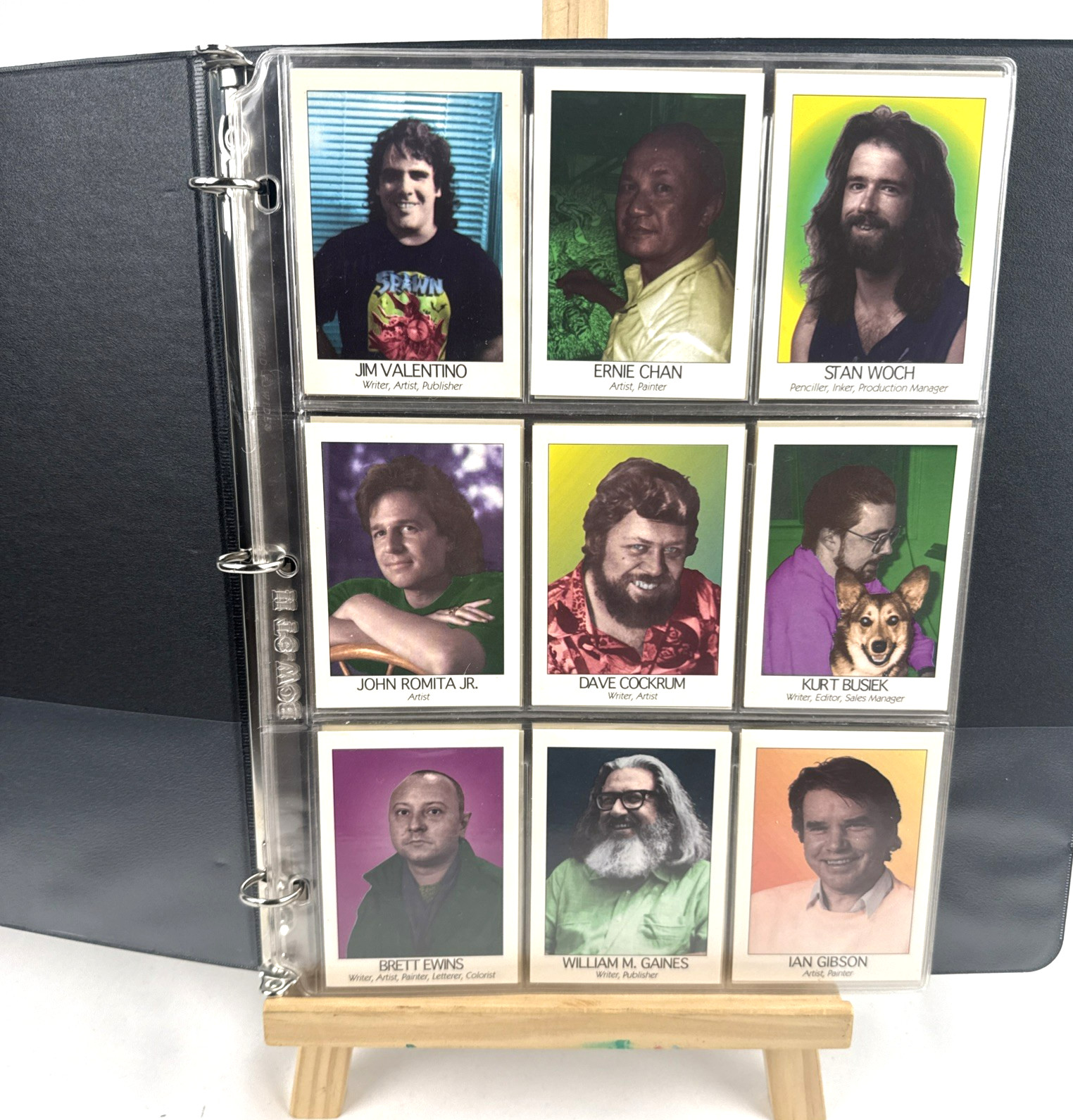 1993 Eclipse Famous Comic Book Creators Update #111-146 Complete Set Binder