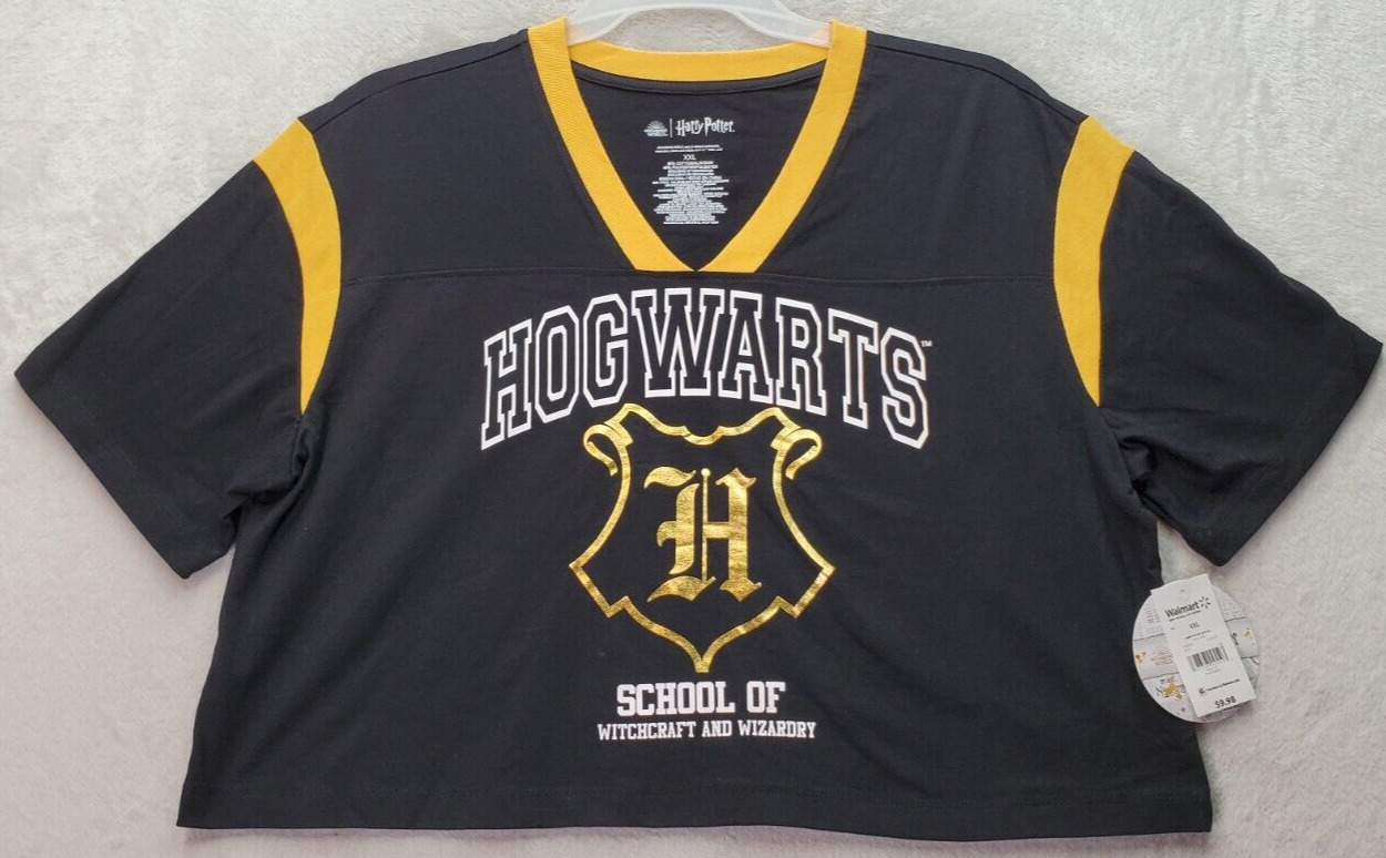Harry Potter T Shirt Women's 2XL Black Hogwarts School of Witchcraft & Wizardry