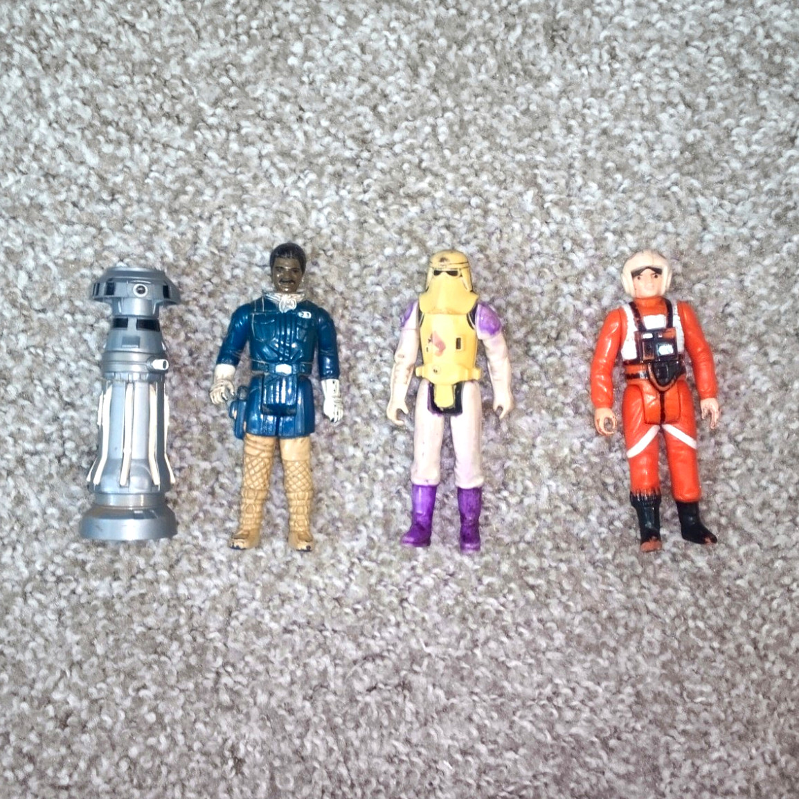 Star Wars Original 70s and 80s Figures Lot of 4 DAMAGED and DISFIGURED See Pics 