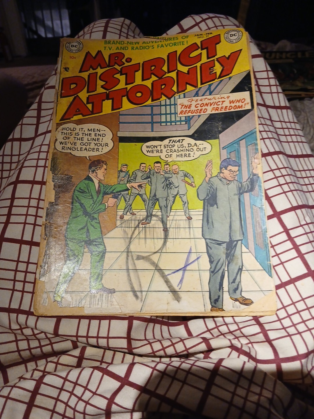 Mr. District Attorney #37, Feb. 1954 Tv Radio Dc Comics Show Golden Age Crime 