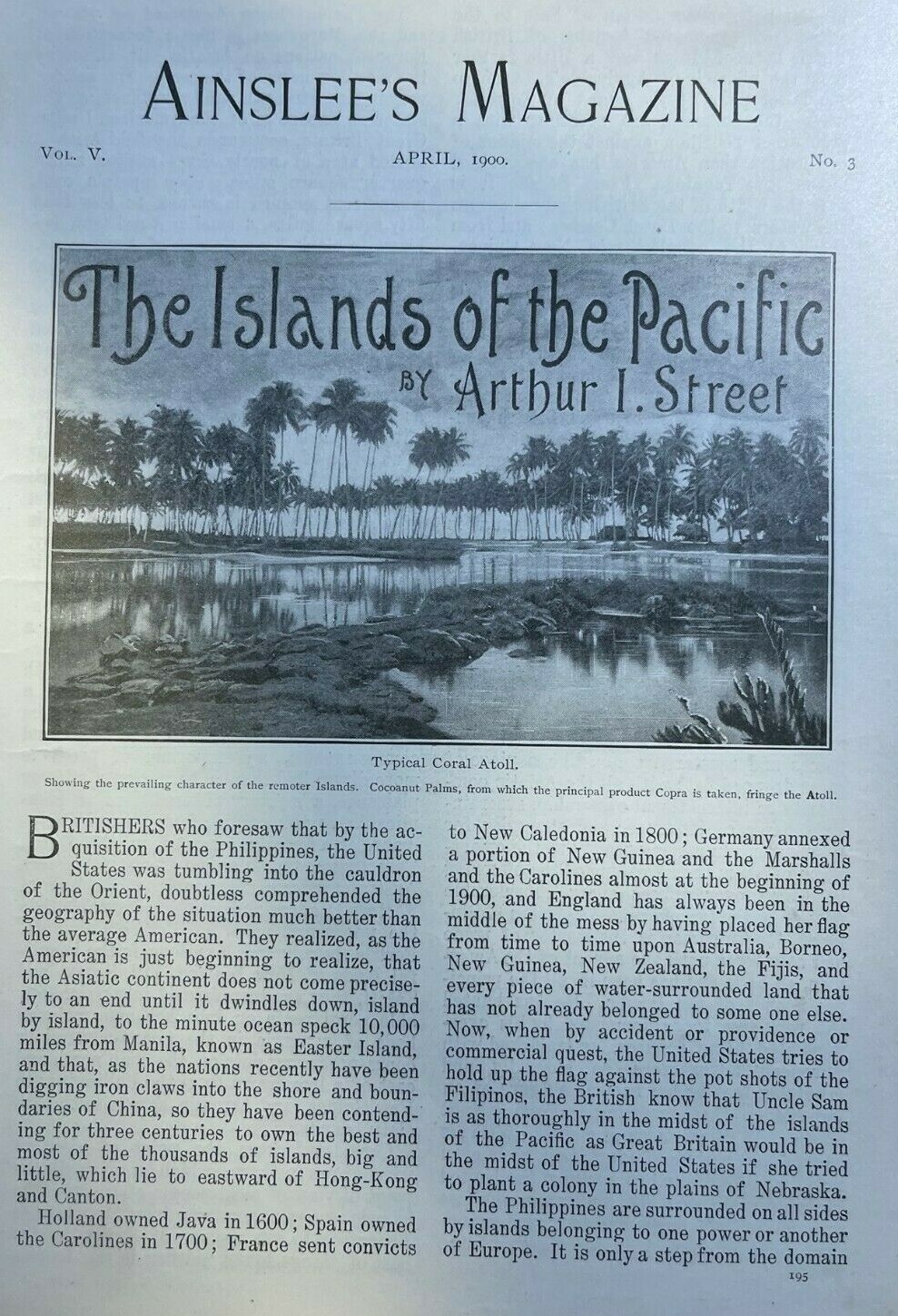1900 Pacific Islands Fiji Islands Samoa Sulu illustrated