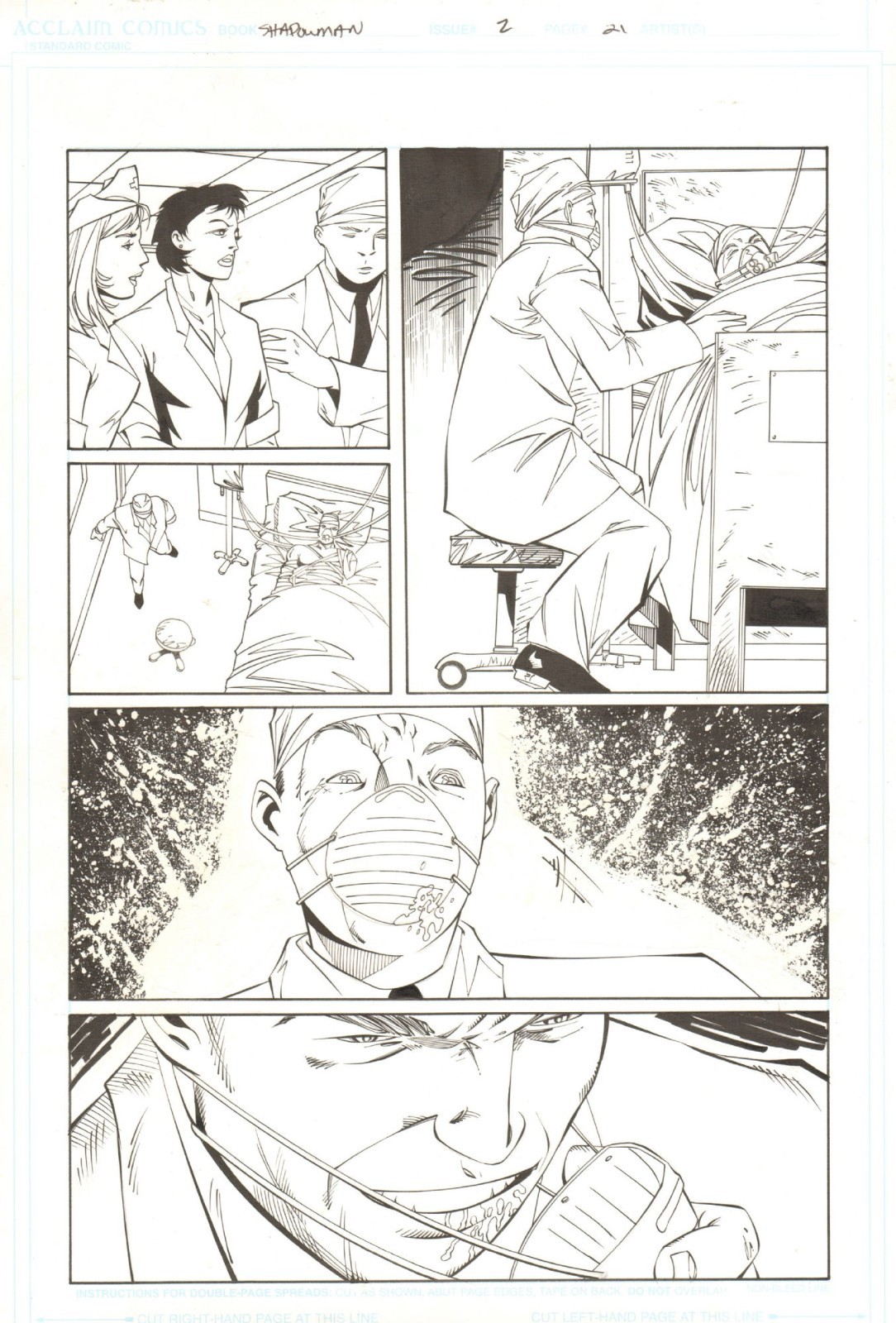 Shadowman (Vol.3) #2 page 21 Original Art Valiant Comics Acclaim Ent. 1999