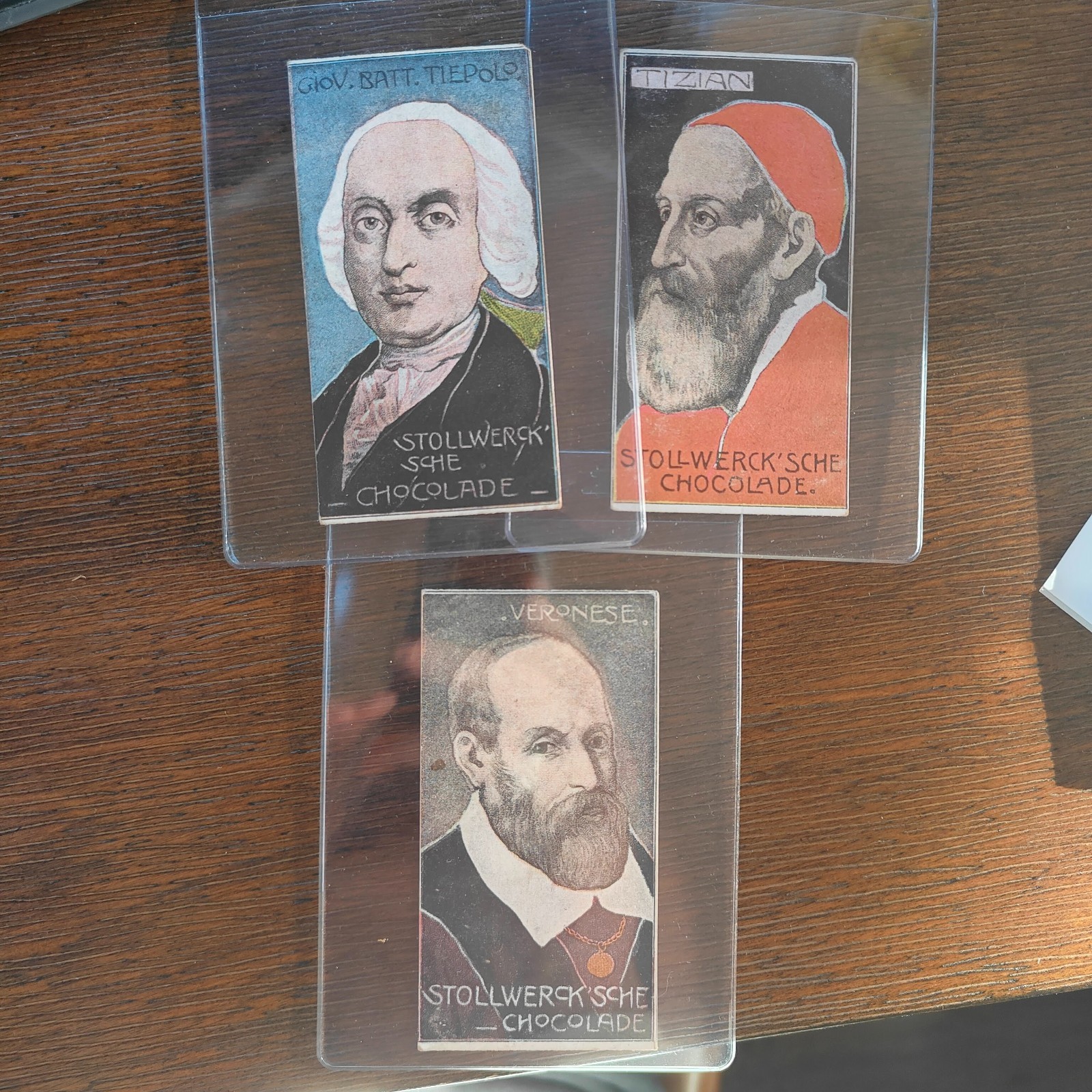 Lot of 3 Painters 1899 Stollwerck Titian Tizian Tupelo Veronese Album 3 Group 99