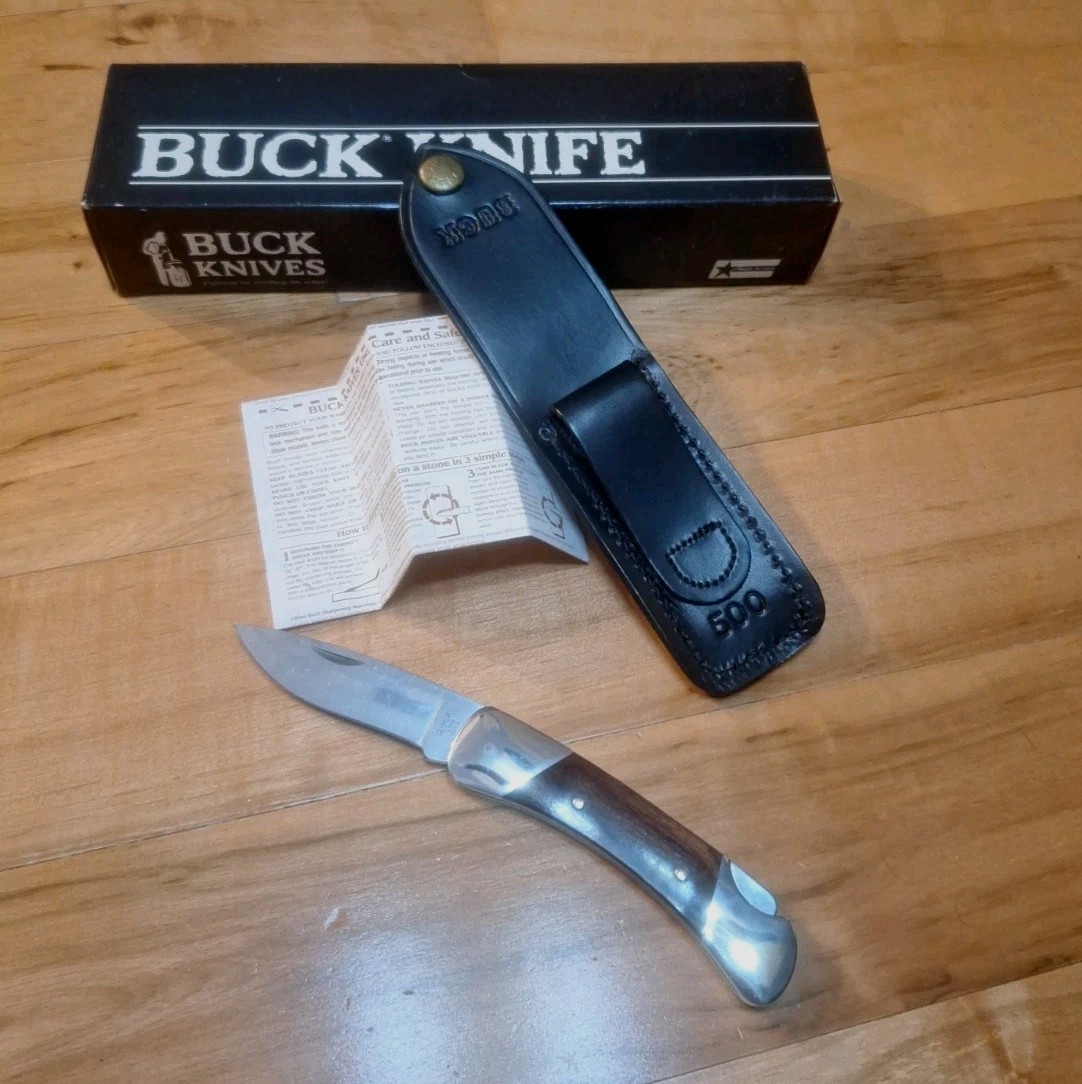 1994 BUCK 500 DUKE KNIFE, BOX, PAPERWORK & SHEATH NIB EXCELLENT COND 1994 BUCK 500 DUKE KNIFE, BOX, PAPERWORK & SHEATH NIB EXCELLENT COND