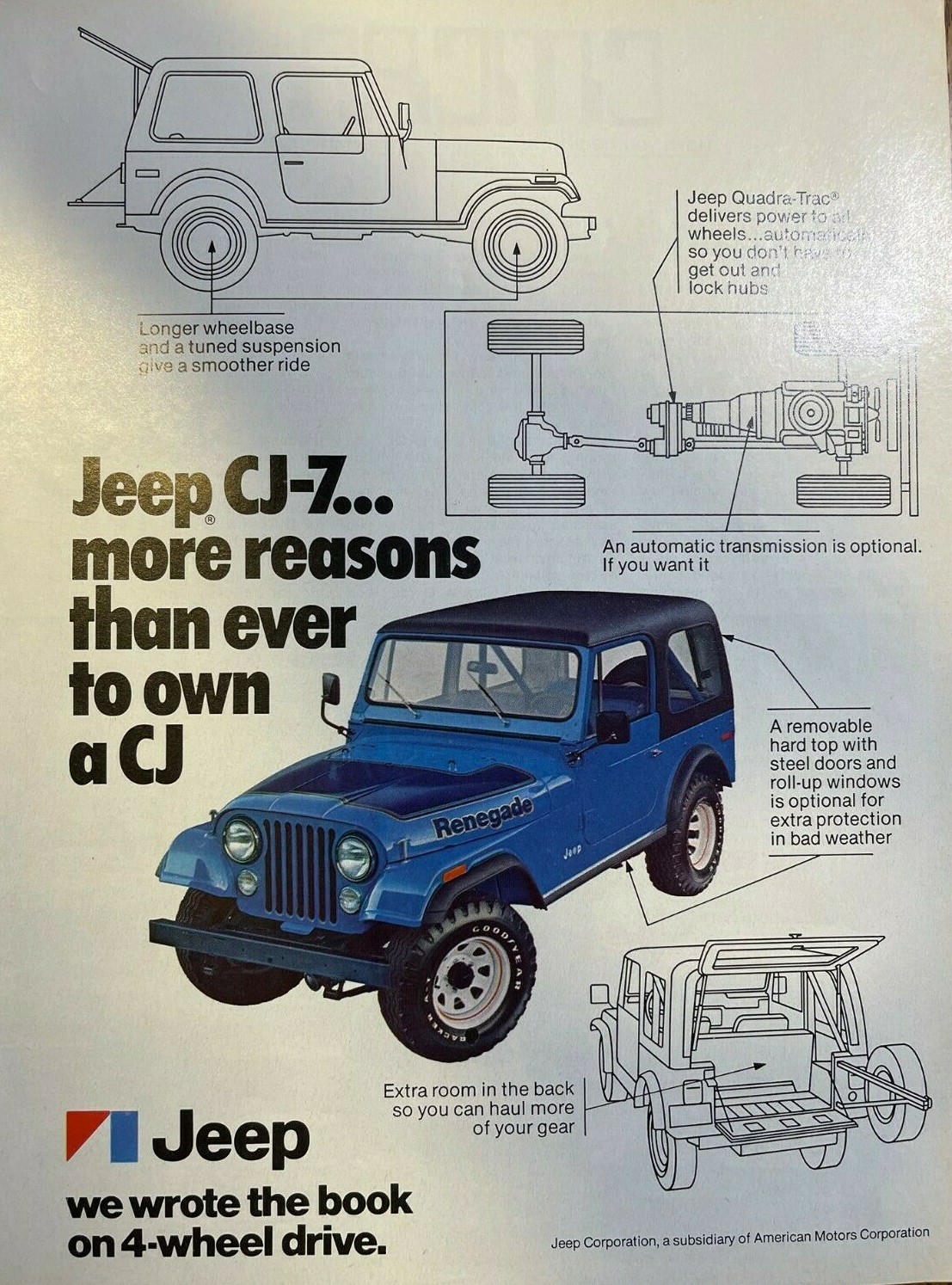 1976 Advertisement Jeep CJ-7