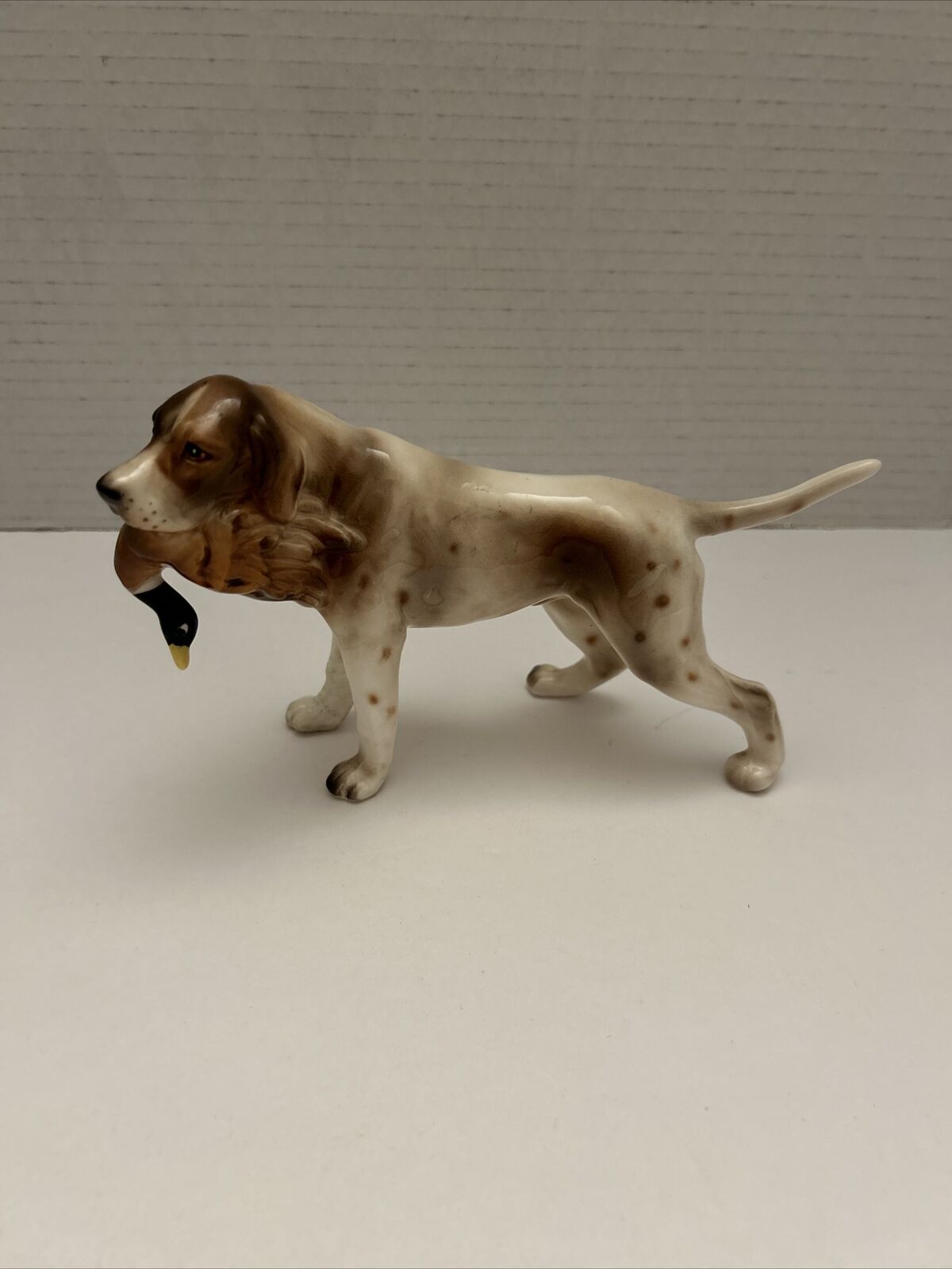 Vintage Enesco Japan Retriever Hunting Dog Duck In Mouth Figurine