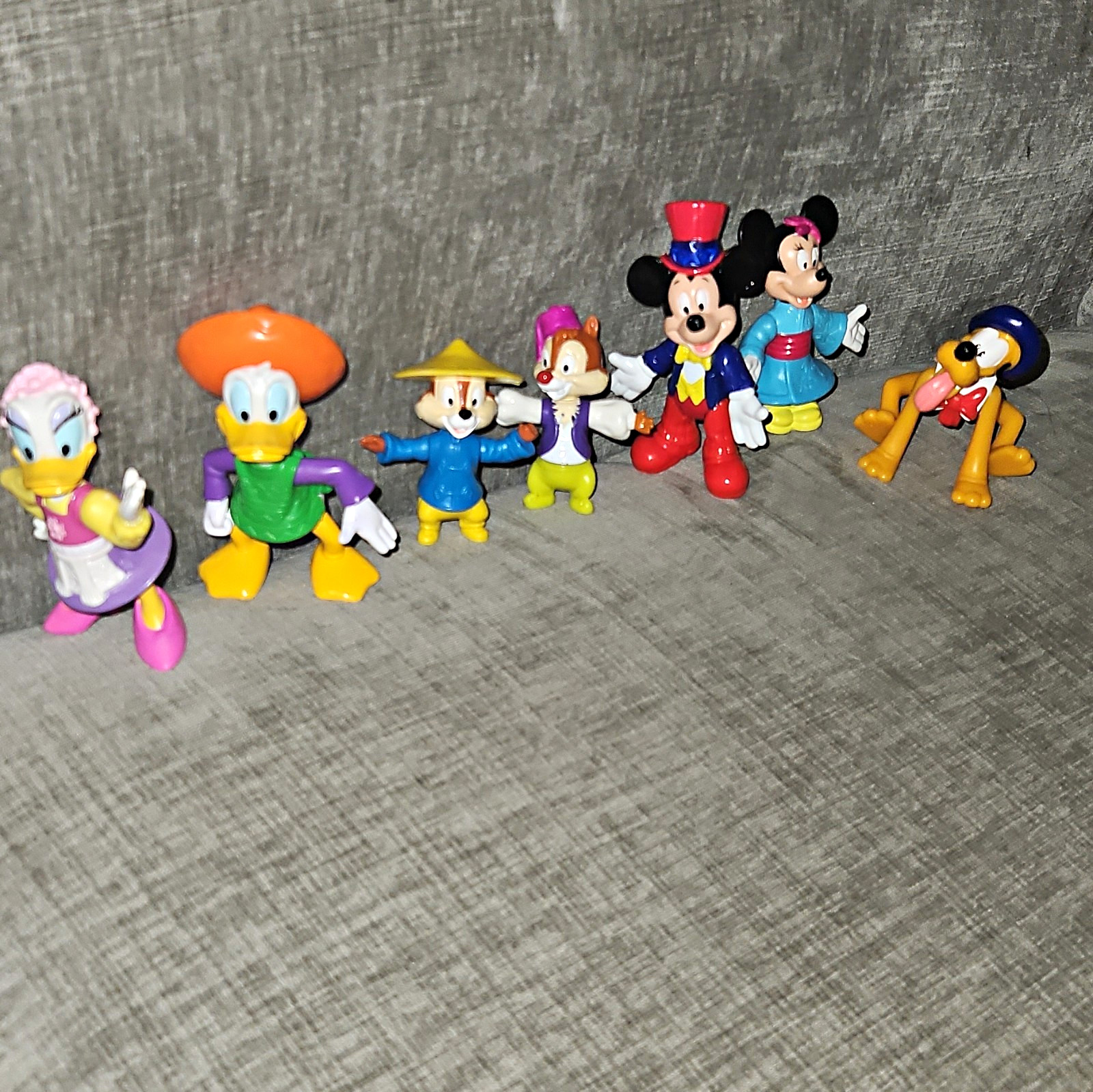 Disney Mixed Character Figurine Lot Mickey And Friends