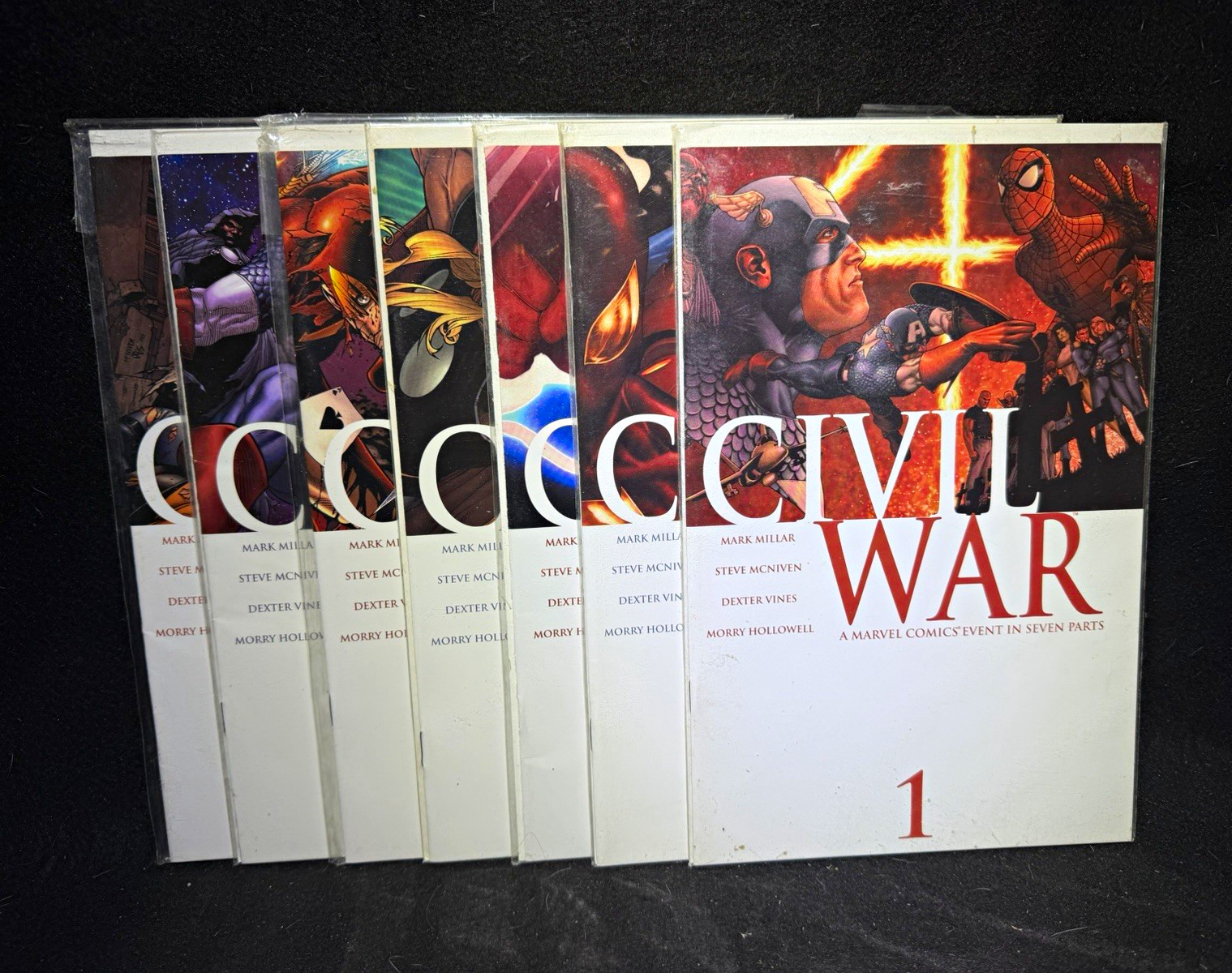 Marvel Comics Civil War #1-7 Complete Set Spider-Man Captain America Iron Man Marvel Comics Civil War #1-7 Complete Set Spider-Man Captain America Iron Man