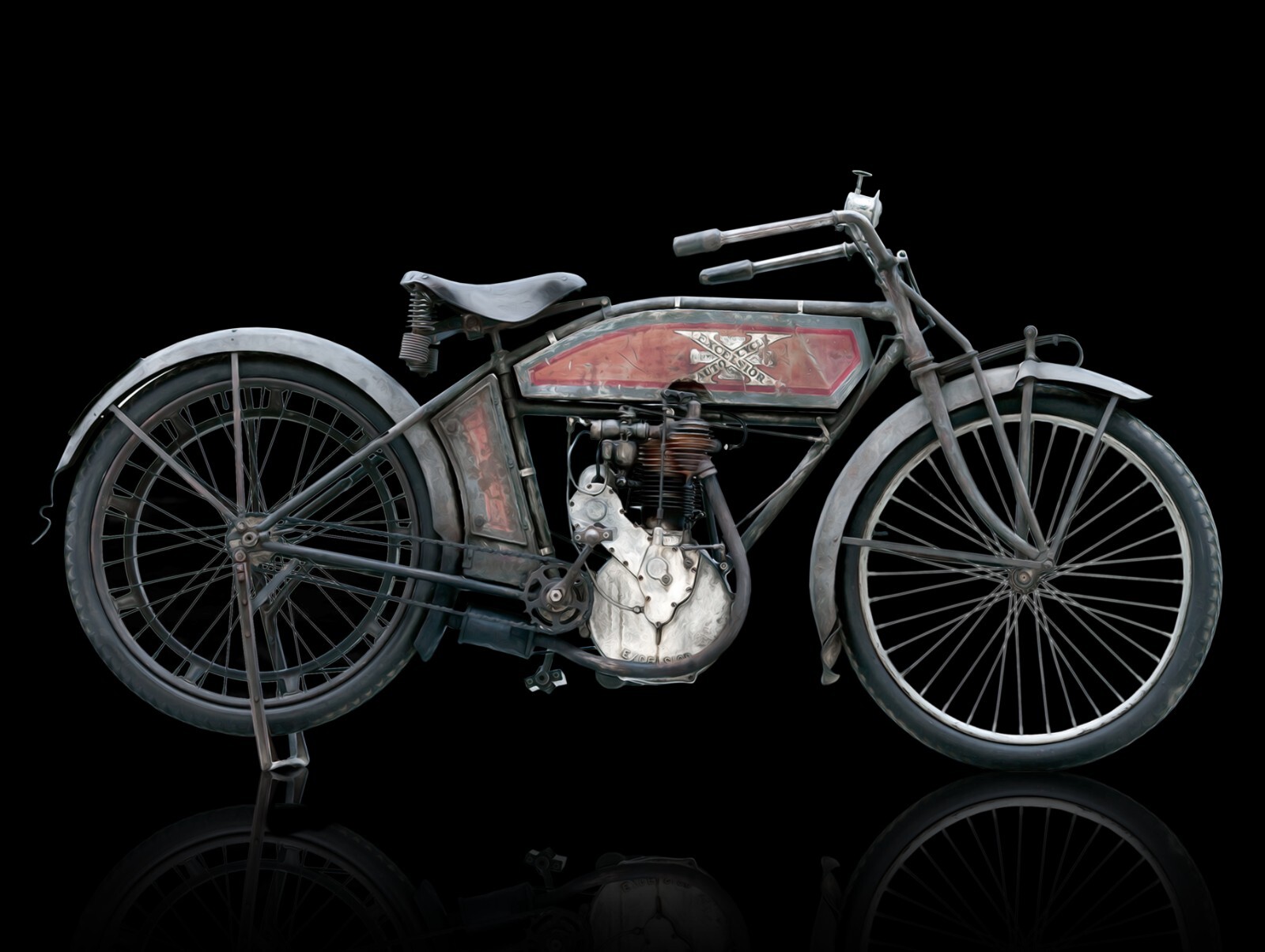1912 Excelsior Motorcycle New Sign - 18\