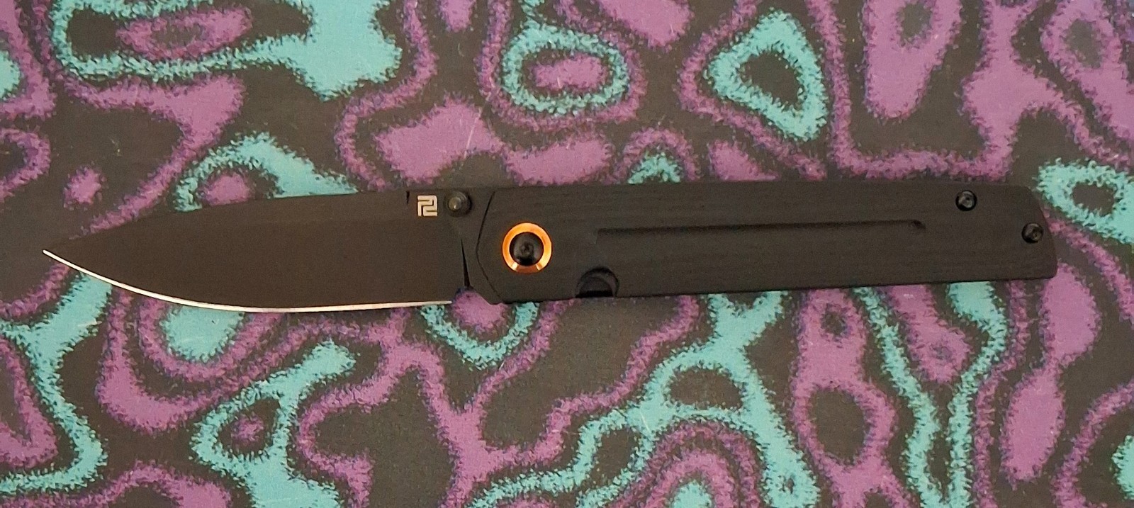 ARTISAN CUTLERY SIRIUS AR-RPM9 BLACK PVD COATED BLADE G10 HANDLE FOLDING KNIFE