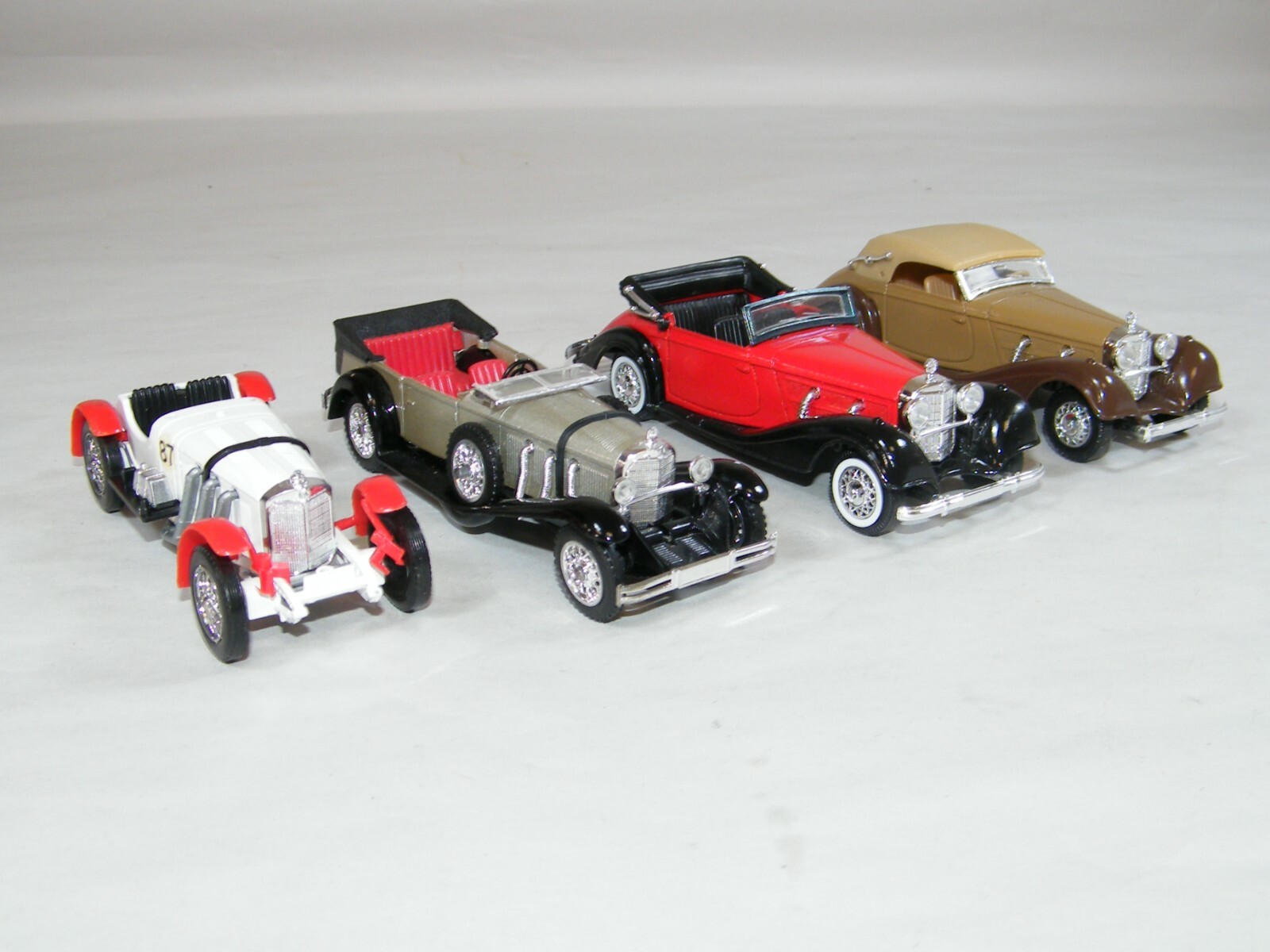 (4) SOLIDO MERCEDES (1) 1939 540K, 1928 SS & 1931 SSKL