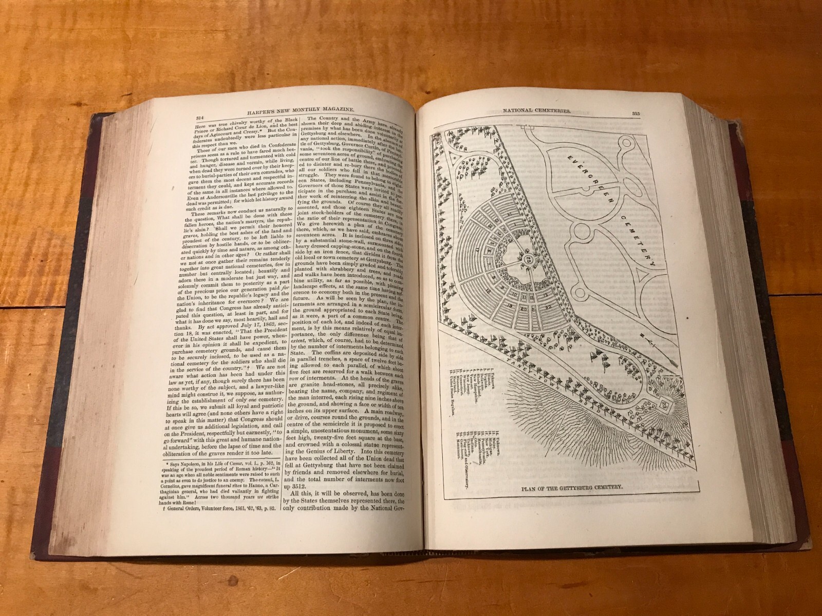 Gettysburg Andersonville Civil War Harper\'s magazine 1866 #33 Herman Melville