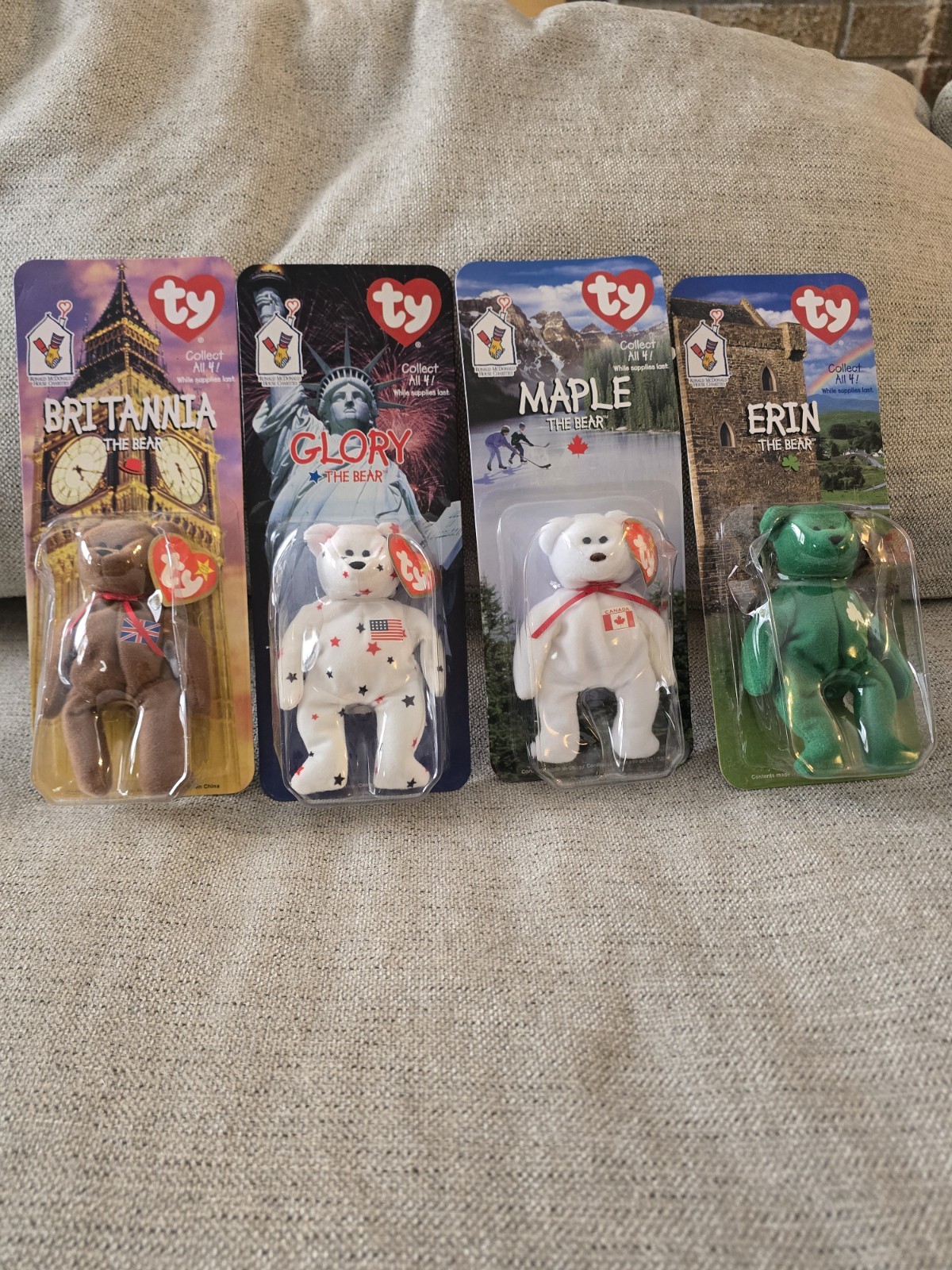 VTG RARE ALL 4 Beanie Babies Retired Never Opened Ronald McDonald, Error Bears VTG RARE ALL 4 Beanie Babies Retired Never Opened Ronald McDonald, Error Bears