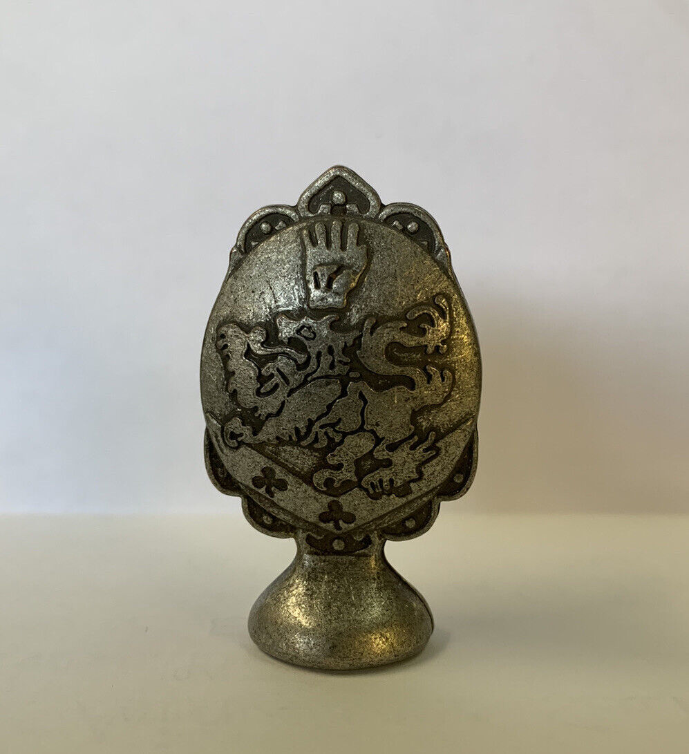 1940’s Pewter Armorial Antique Lion Wax Seal (Europe)