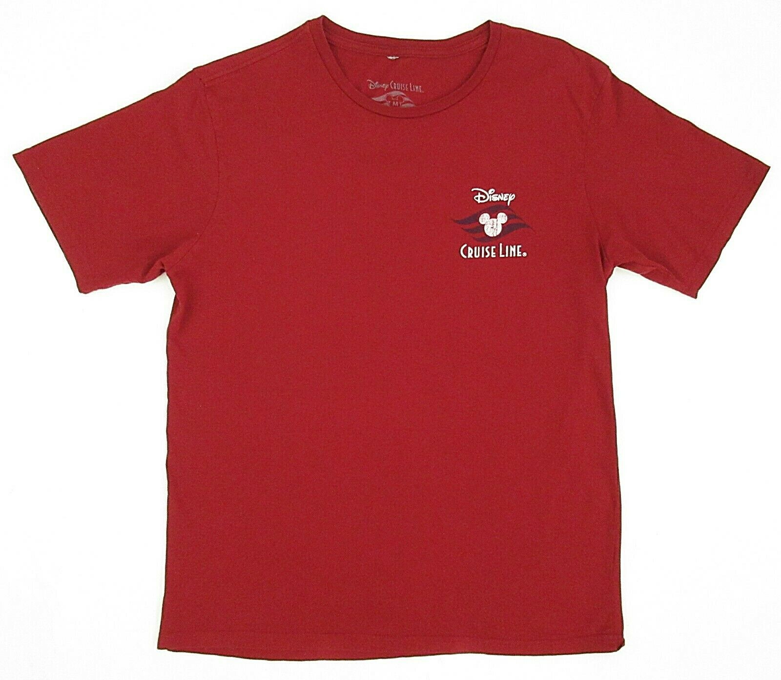 Mens Disney Cruise Line Distressed Logo T-Shirt Brick Red Size MEDIUM Mens Disney Cruise Line Distressed Logo T-Shirt Brick Red Size MEDIUM