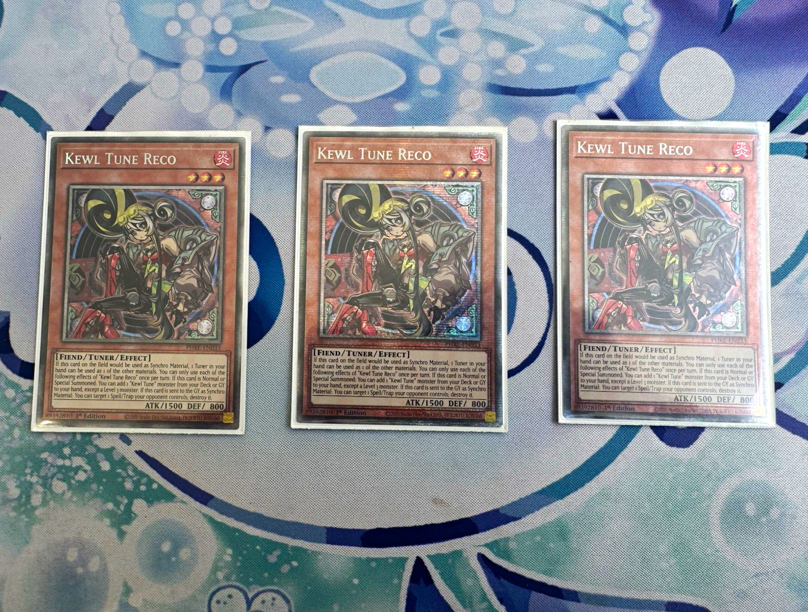 Konami Yu-Gi-Oh 3x Kewl Tune Reco playset PHRE-EN033 1st Ed Foil English