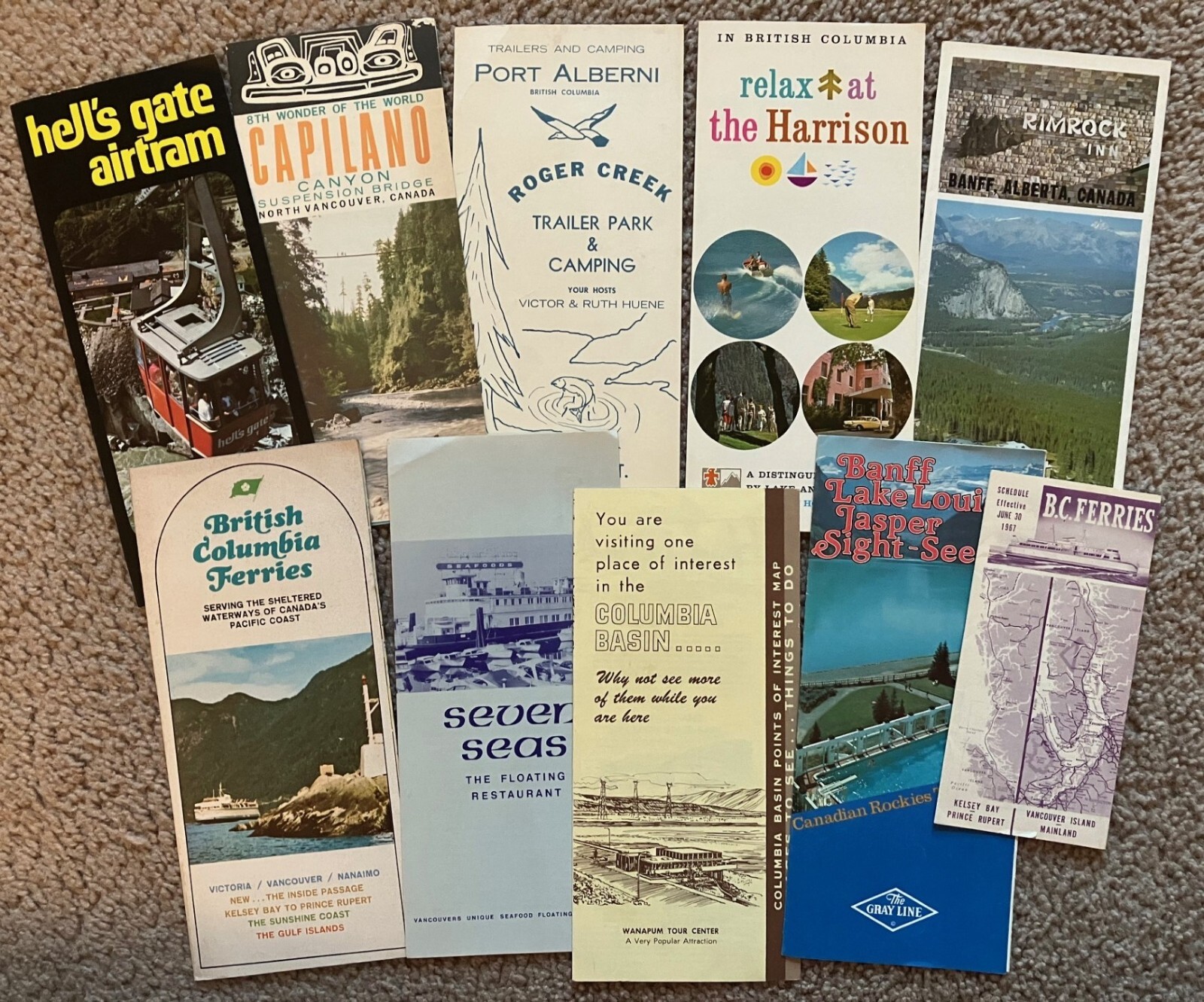 Vtg 1960's-70's Canada BC Travel Guides Vaca Brochure Lot of 10 Paper Ephemera 2