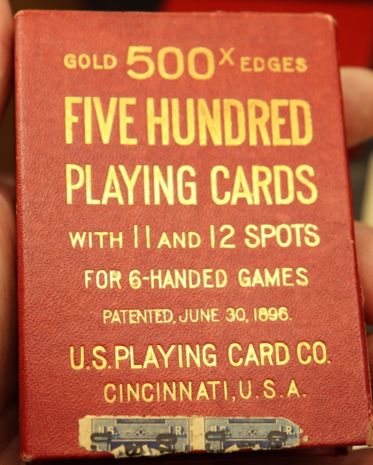Antique 500 x FIVE HUNDRED US PLAYING CARD w/ 11 & 12 AVONDALE Russell & Morgan Antique 500 x FIVE HUNDRED US PLAYING CARD w/ 11 & 12 AVONDALE Russell & Morgan