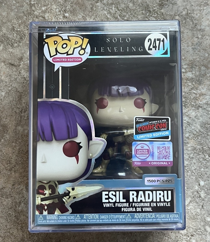 NYCC 2026 Funko Pop Solo Leveling ESIL RADIRU Unmasked LE1500 OFFICIAL STICKER NYCC 2026 Funko Pop Solo Leveling ESIL RADIRU Unmasked LE1500 OFFICIAL STICKER