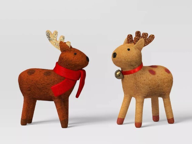 2024 TARGET CHRISTMAS WONDERSHOP FELTED WOOL DEER SET 2024 TARGET CHRISTMAS WONDERSHOP FELTED WOOL DEER SET